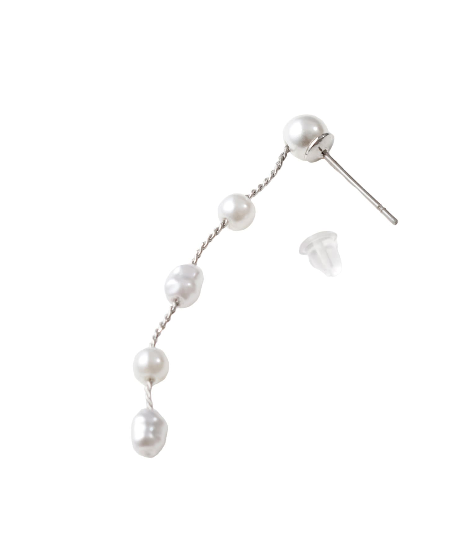 Lattice(ラティス) ピアス＿パール