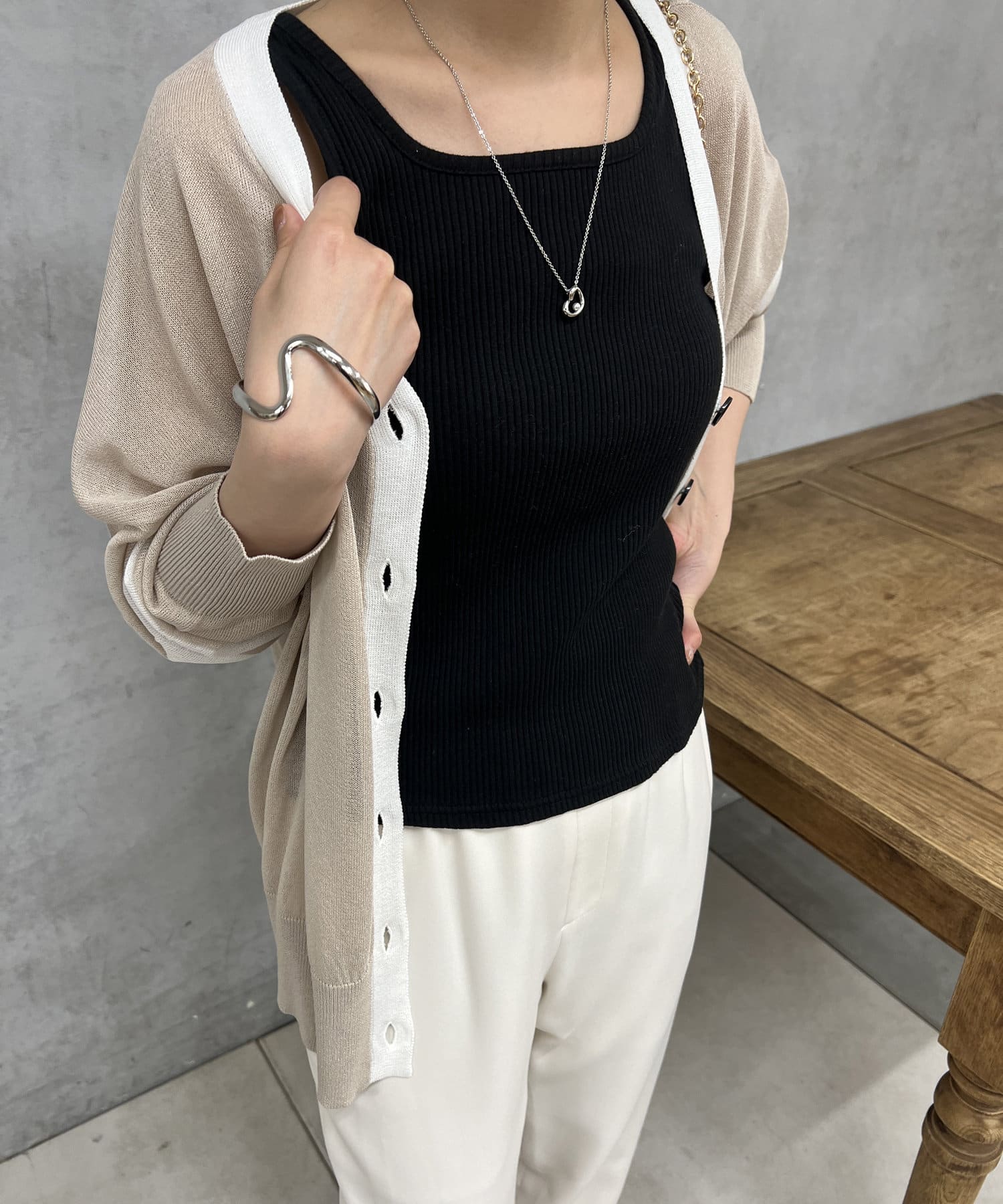 un dix cors(アンディコール) 前後2WAYリブタンク