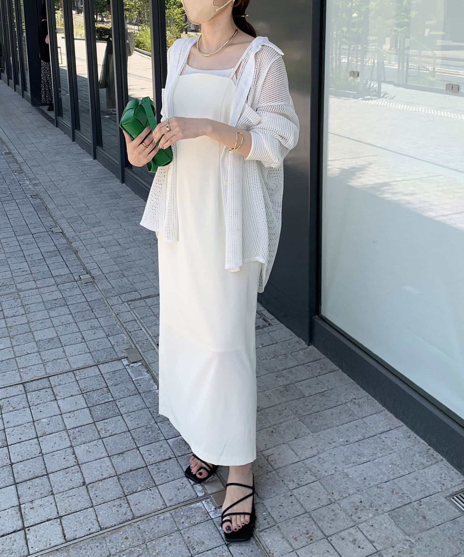 OUTLET(アウトレット) 【CAPRICIEUX LE'MAGE】ストレッチキャミワンピース