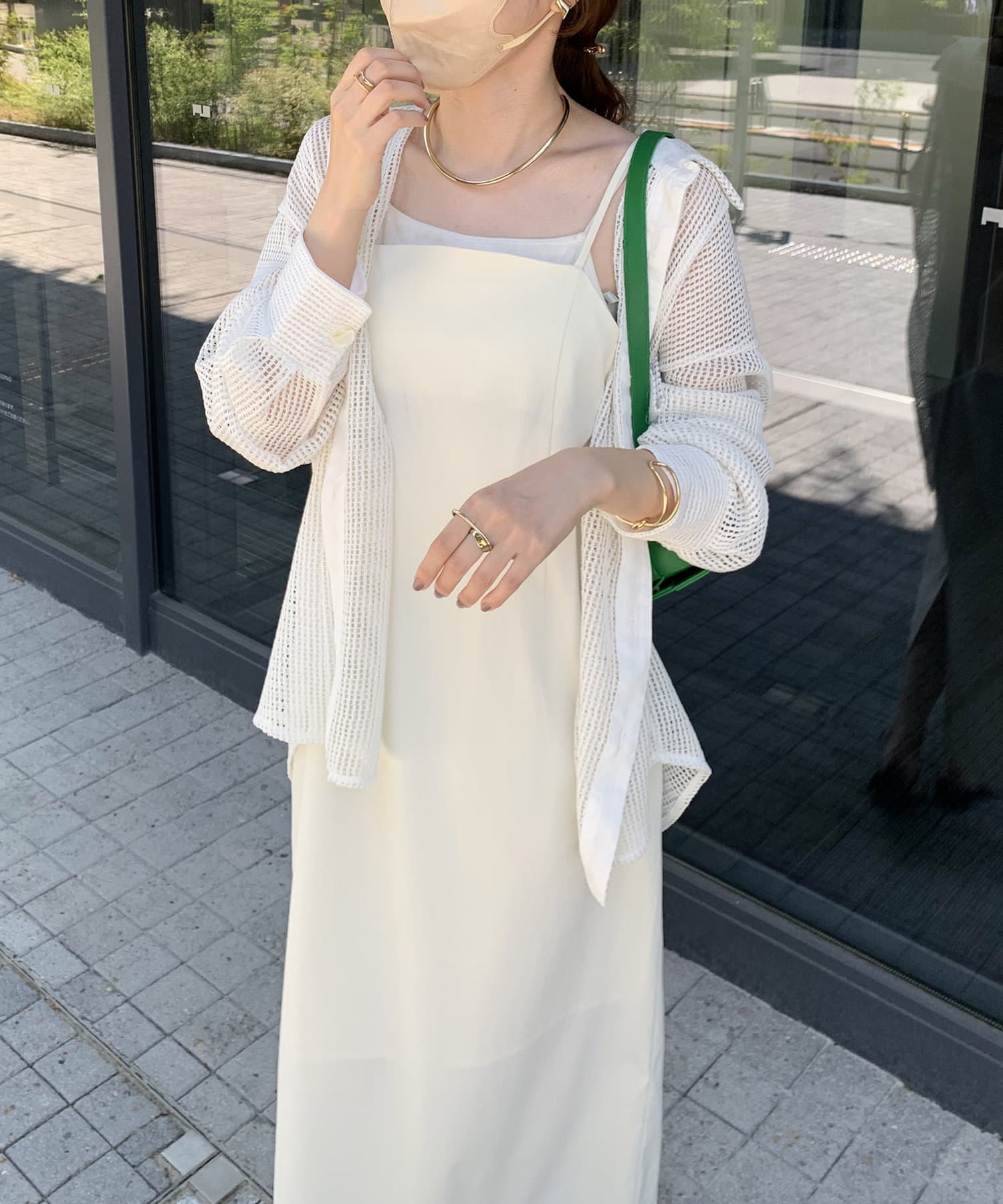 OUTLET(アウトレット) 【CAPRICIEUX LE'MAGE】ストレッチキャミワンピース