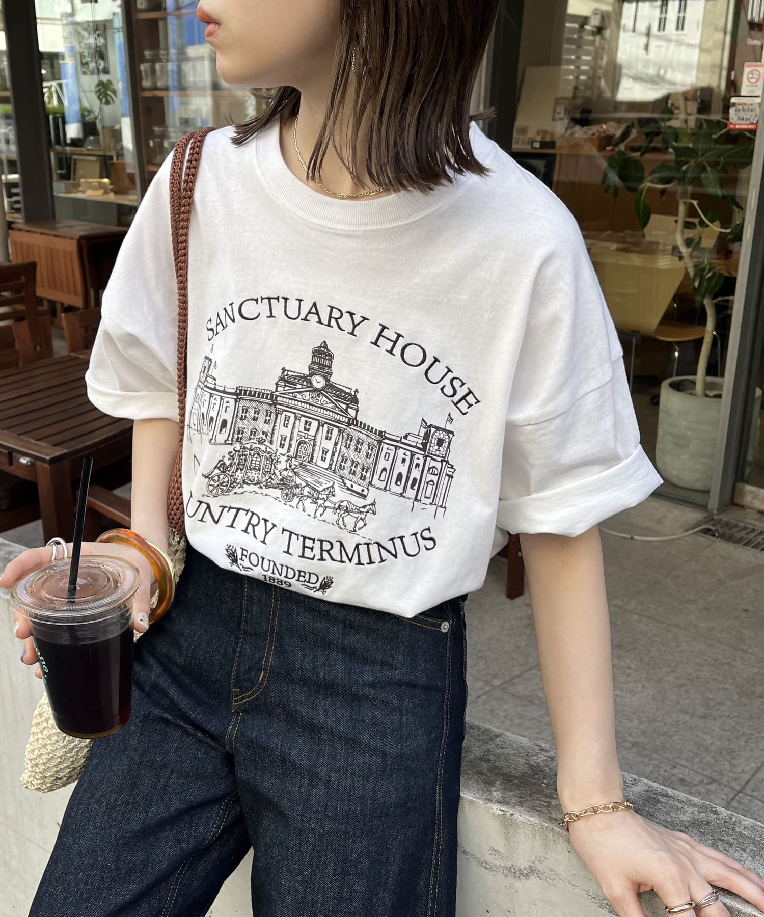 『Ami』アミ (39) ボタンダウンシャツ / タグ付き 刺繍ロゴ