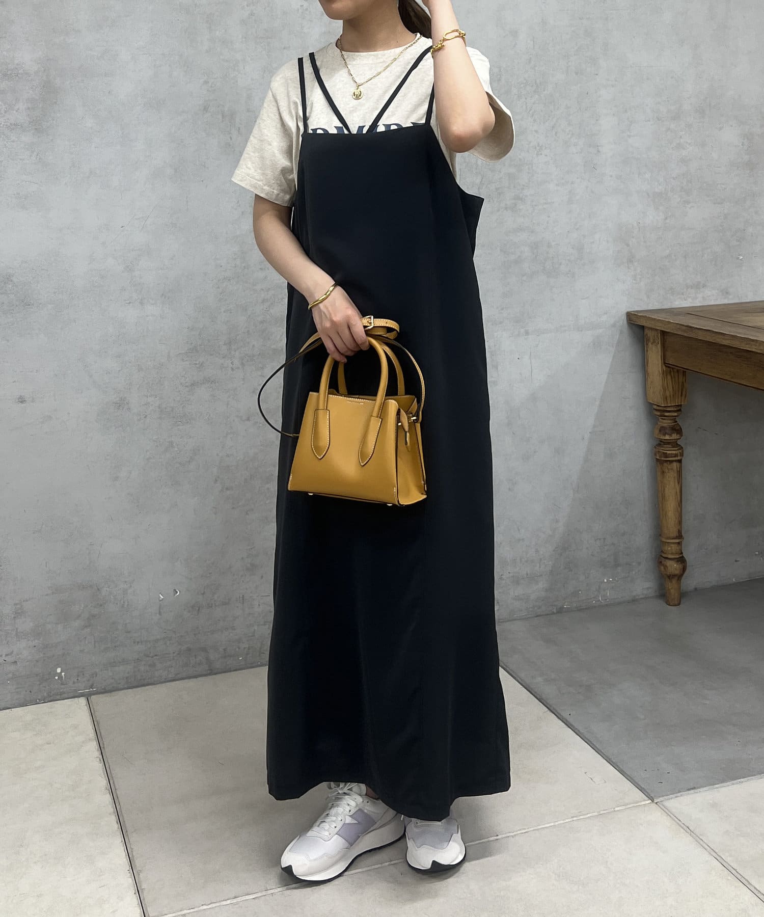 un dix cors(アンディコール) 2WAYロングキャミワンピース