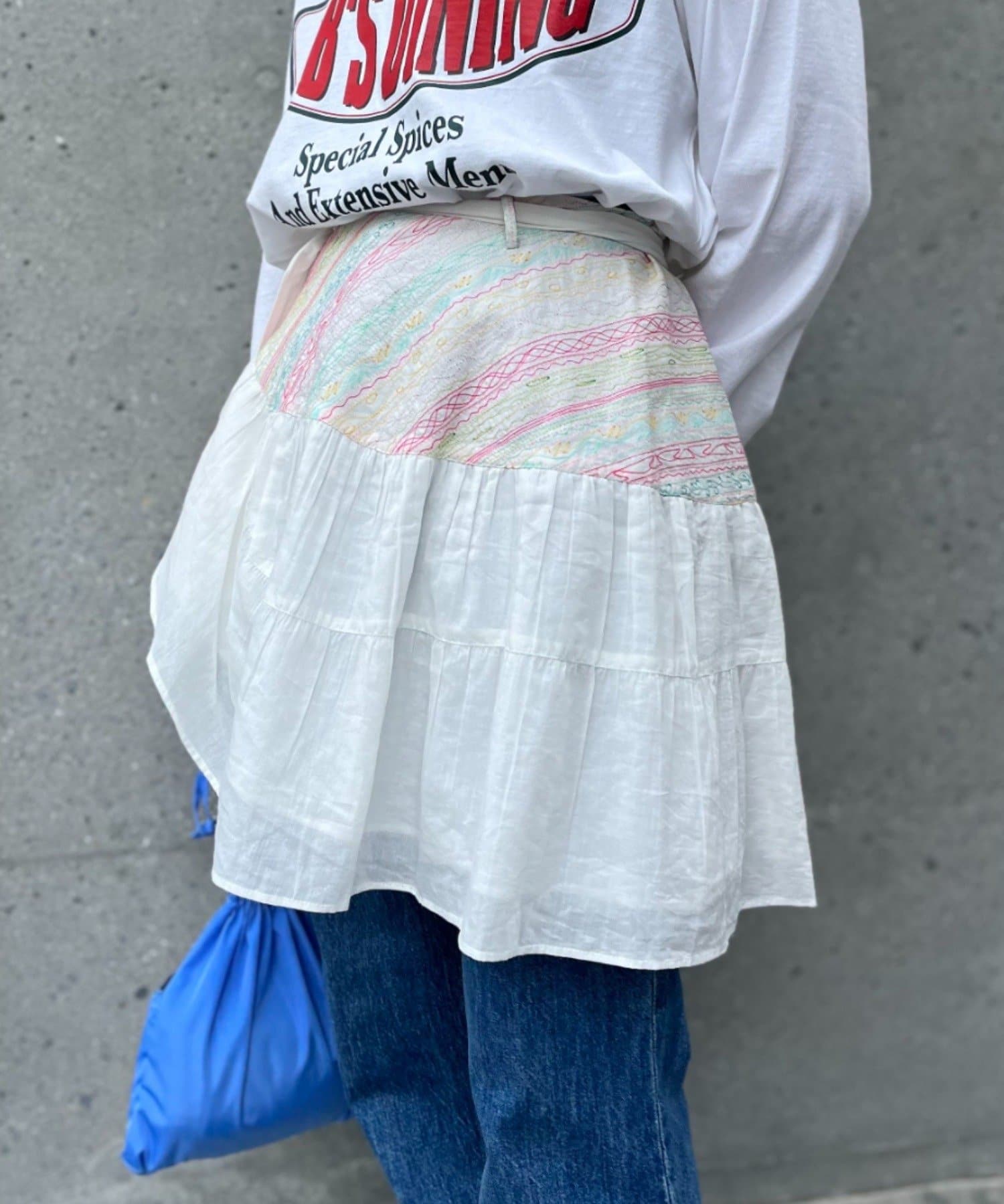 クリアランス純正 モスキーノCC／メッシュに手刺繍スカート | tonky.jp
