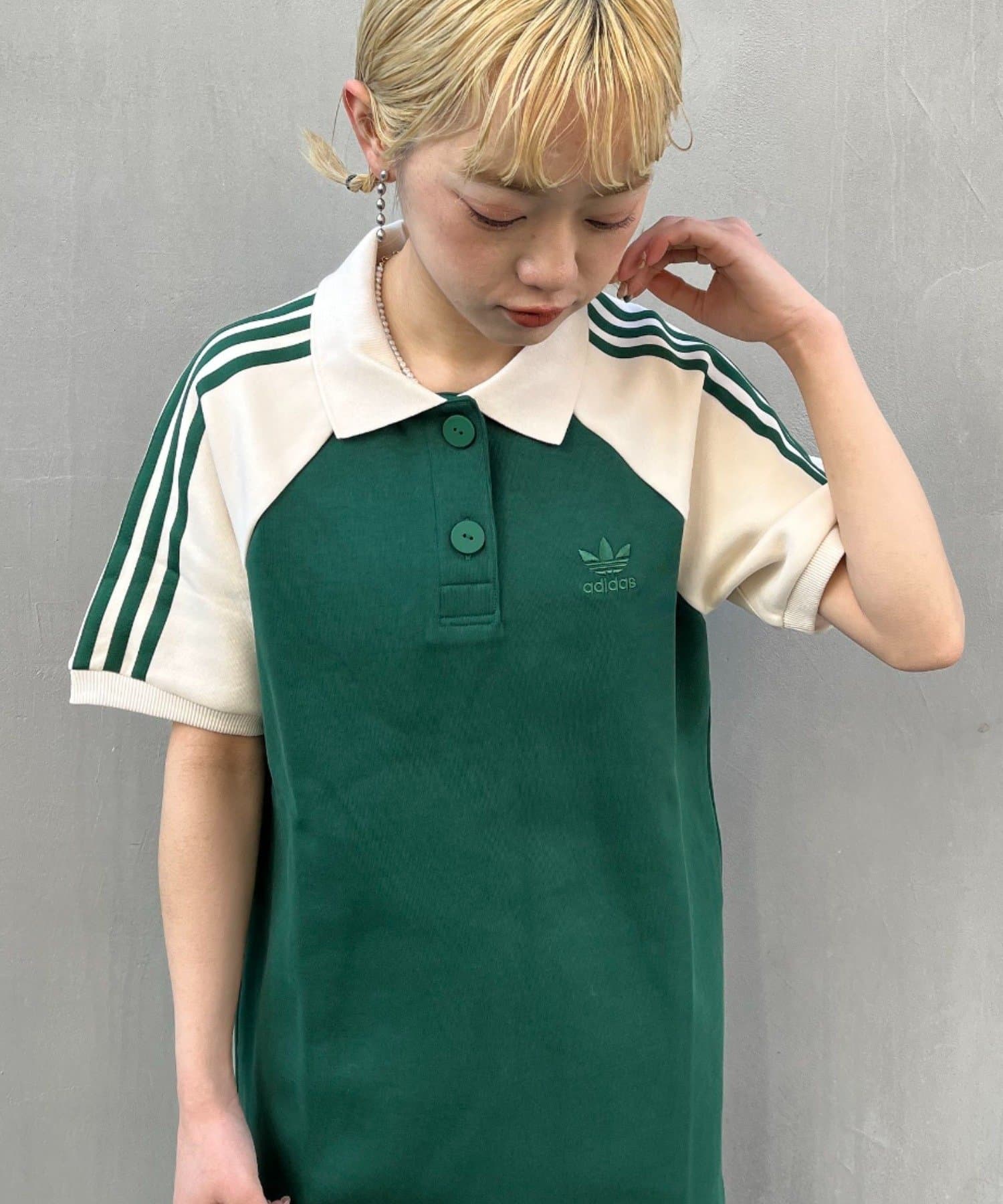 adidas ORIGINALS（アディダス ）POLO SHIRTDRESS - ひざ丈ワンピース