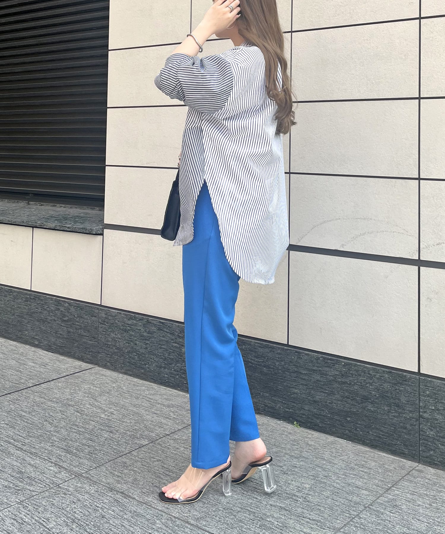 prose verse(プロズヴェール) クレイジーパターンストライプシャツ