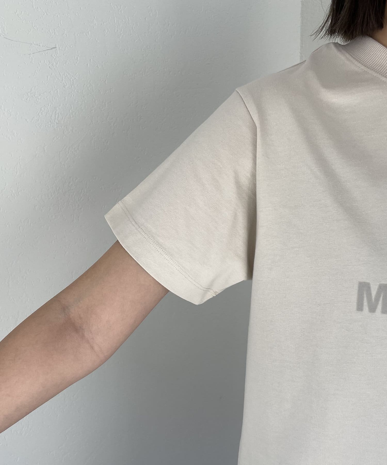 CAPRICIEUX LE'MAGE(カプリシュレマージュ) 2WAY半袖フロッキーTシャツ