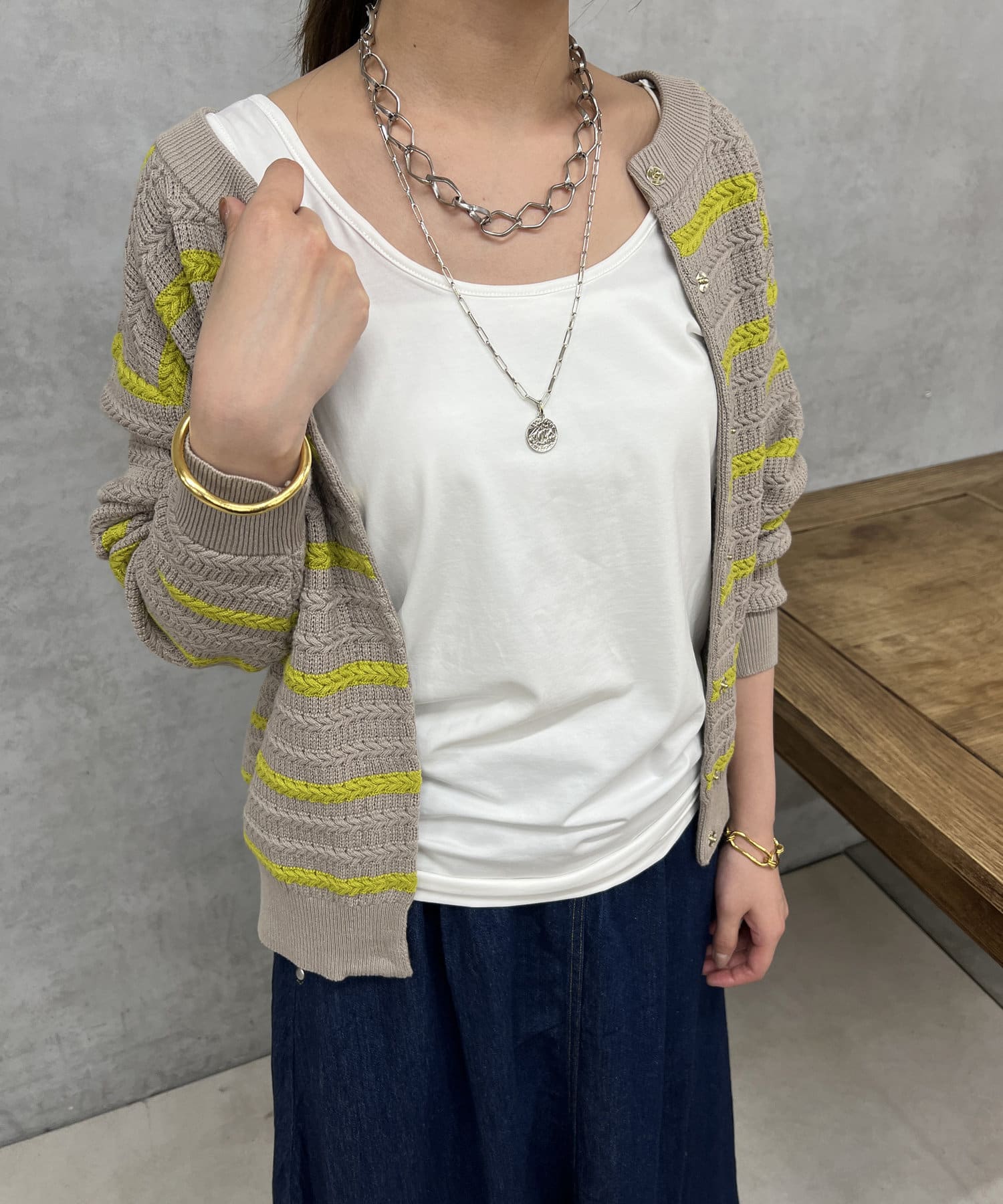 un dix cors(アンディコール) スムースタンクトップ