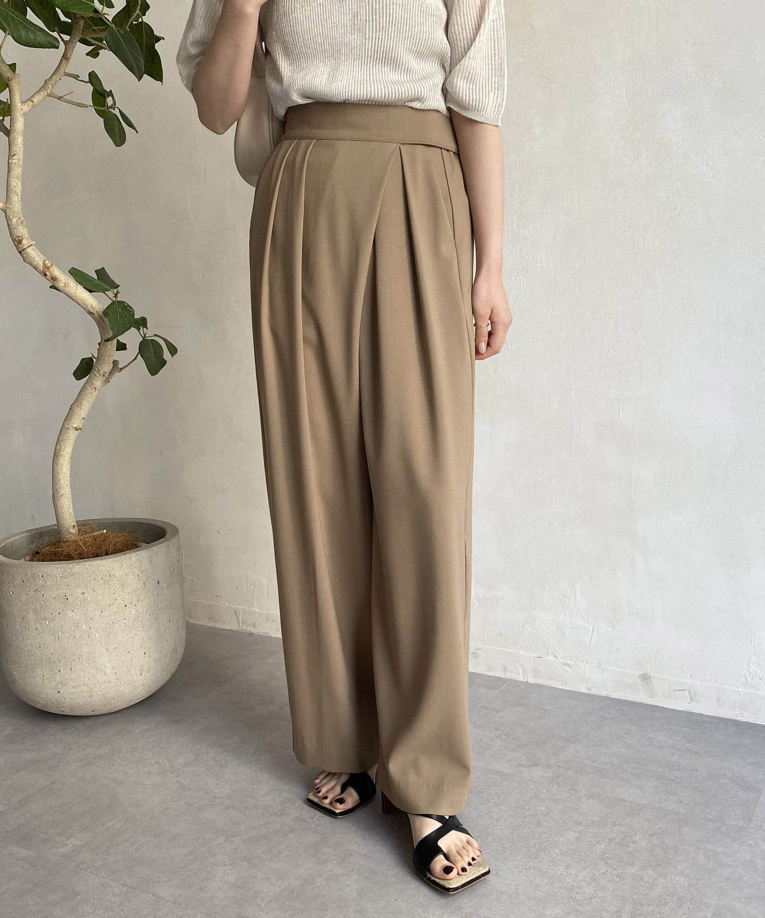 CAPRICIEUX LE'MAGE】ベルクロストレートパンツ | OUTLET