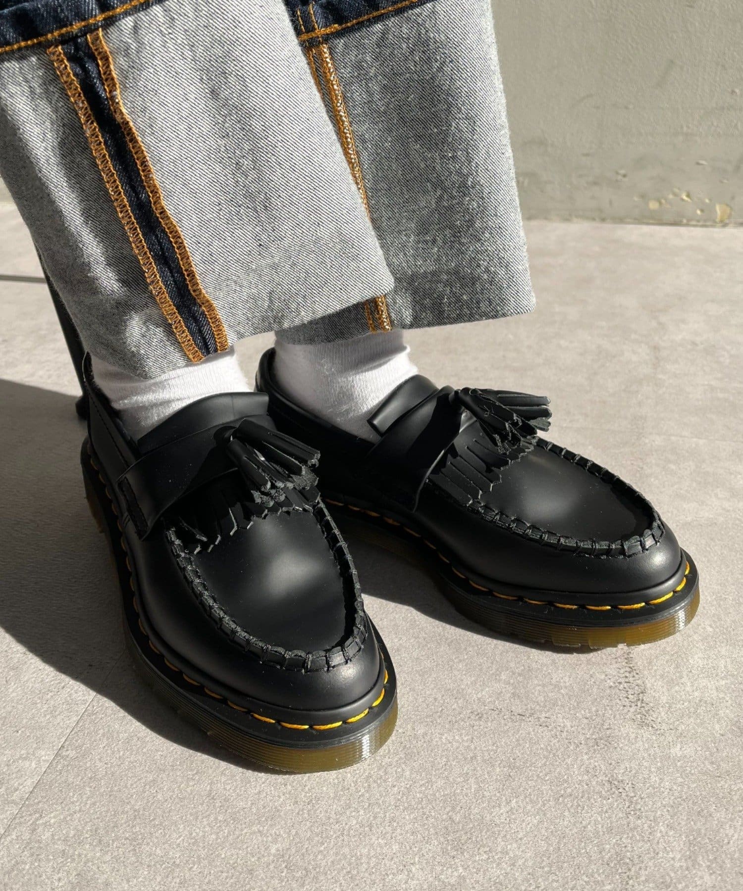 Dr.Martens】ADRIAN イエローステッチ ローファー | CIAOPANIC(チャオ ...