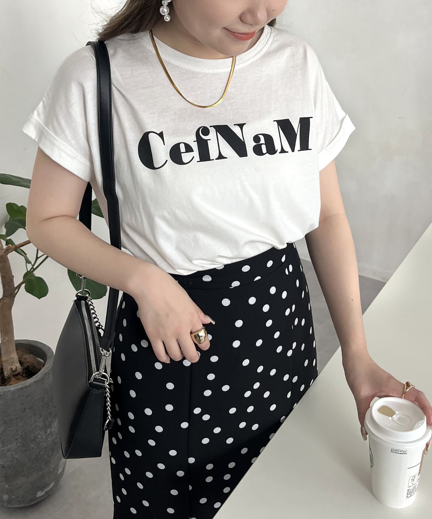 prose verse(プロズヴェール) ドライタッチシルケットロゴTシャツ