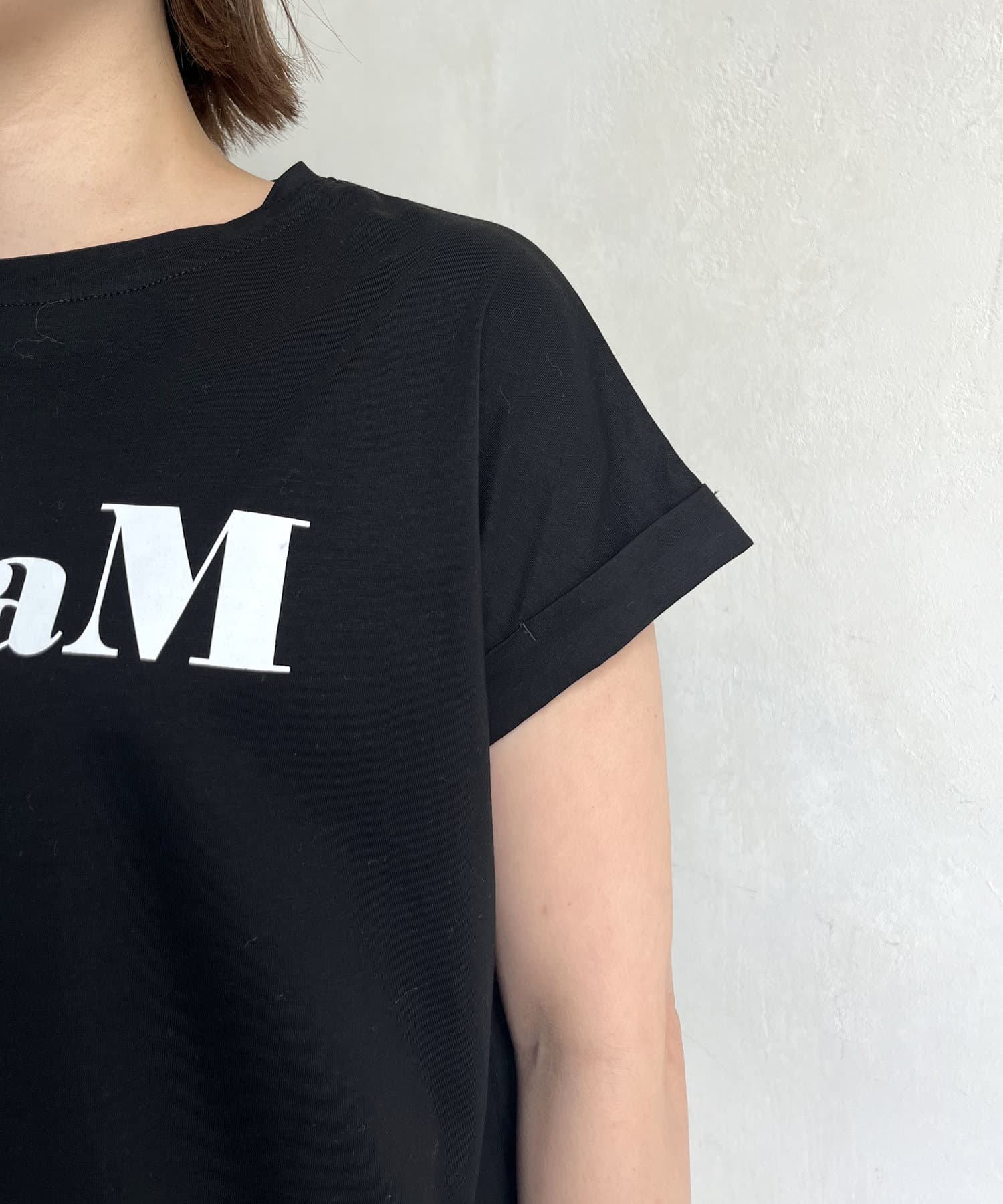 prose verse(プロズヴェール) ドライタッチシルケットロゴTシャツ