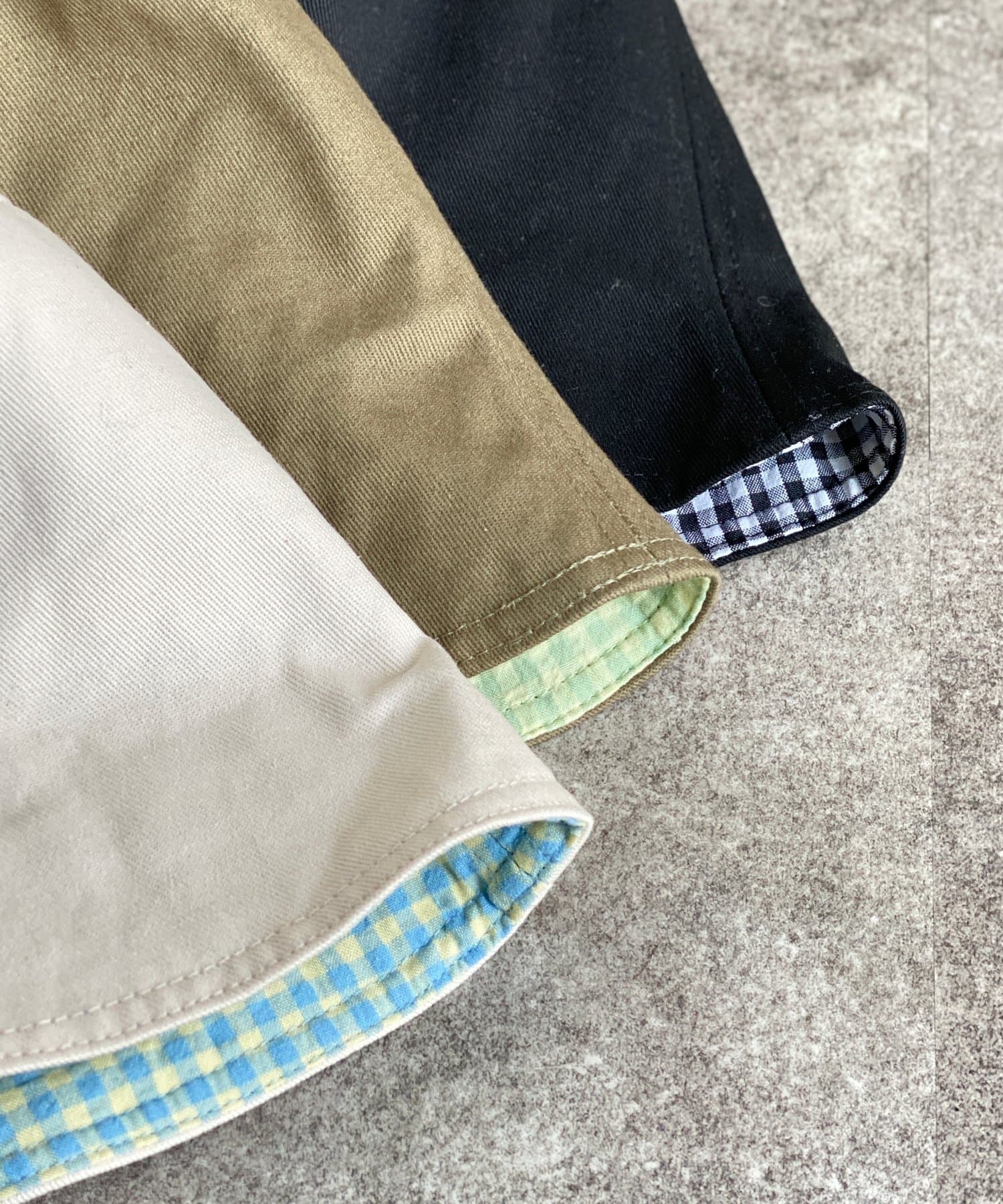 CPCM(シーピーシーエム) チェック柄リバーシブルバケハ