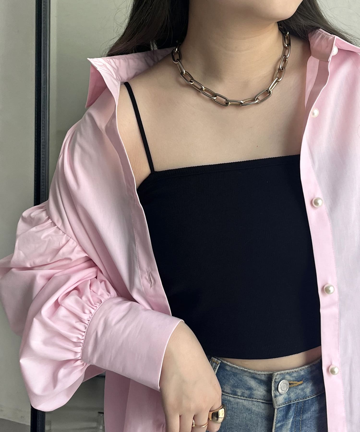 prose verse(プロズヴェール) ショート丈カップ付きキャミ