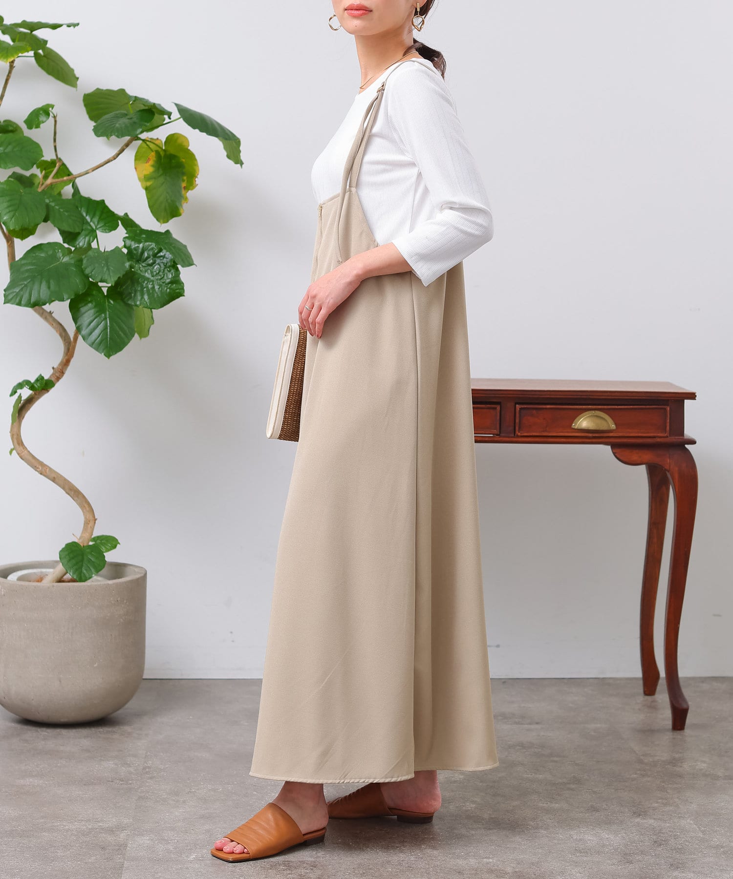TRUSTY キャミワンピ AZUL BY MOUSSY | シャンブレーキャミワンピ (ワンピース(ロング