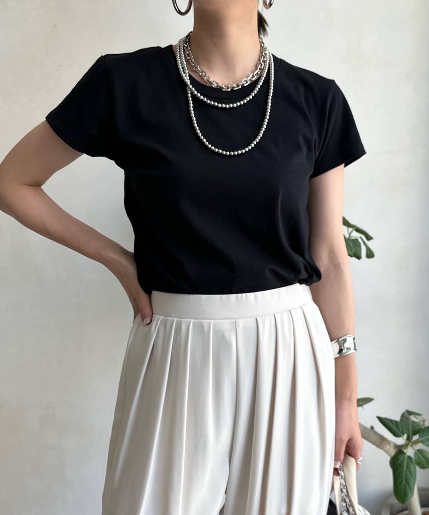 DOUDOU(ドゥドゥ) 【Hanes/ヘインズ】CREW NECK T-SHIRT (ASSORT)