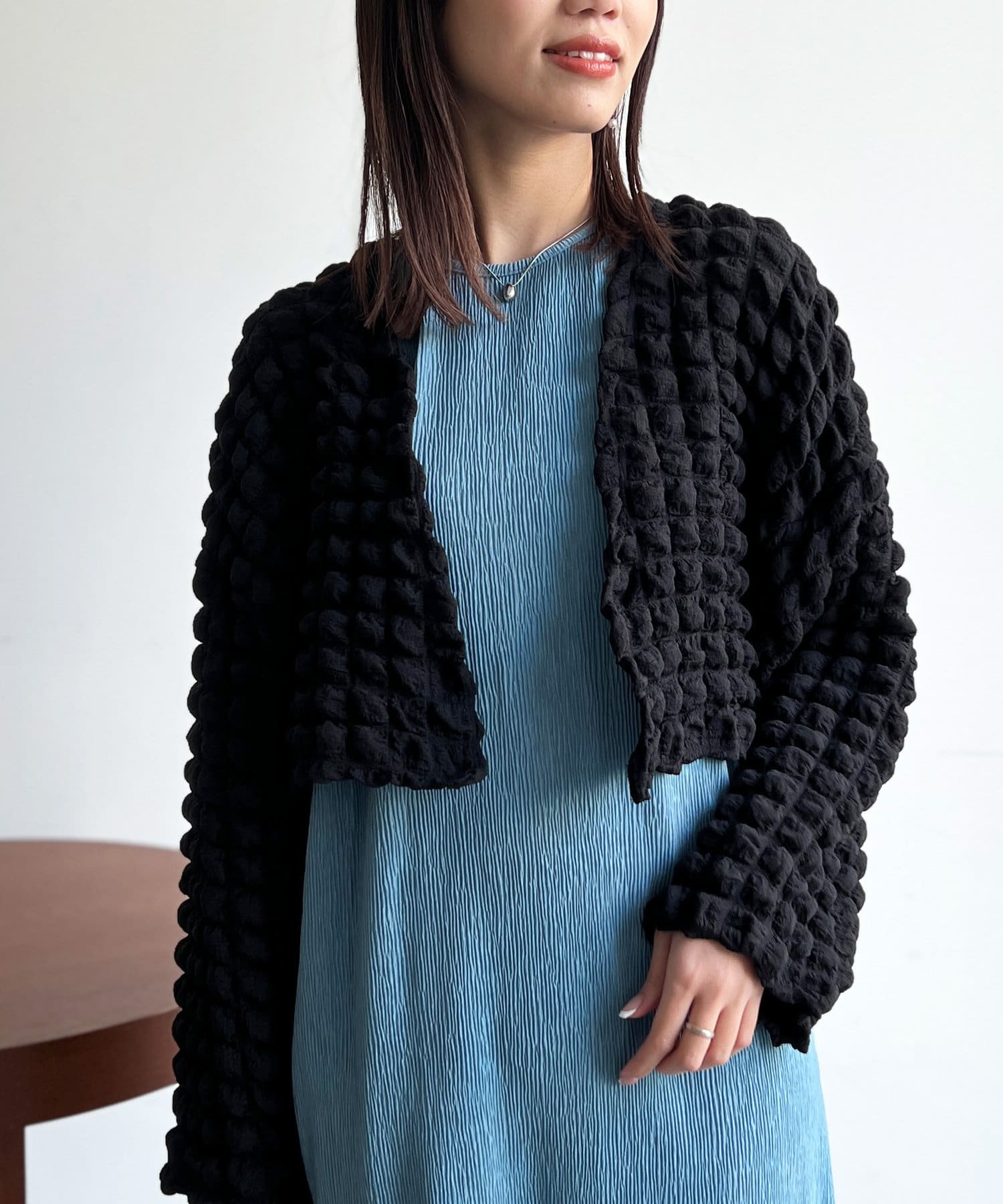 Chez toi(シェトワ) ポップコーンカーディガン