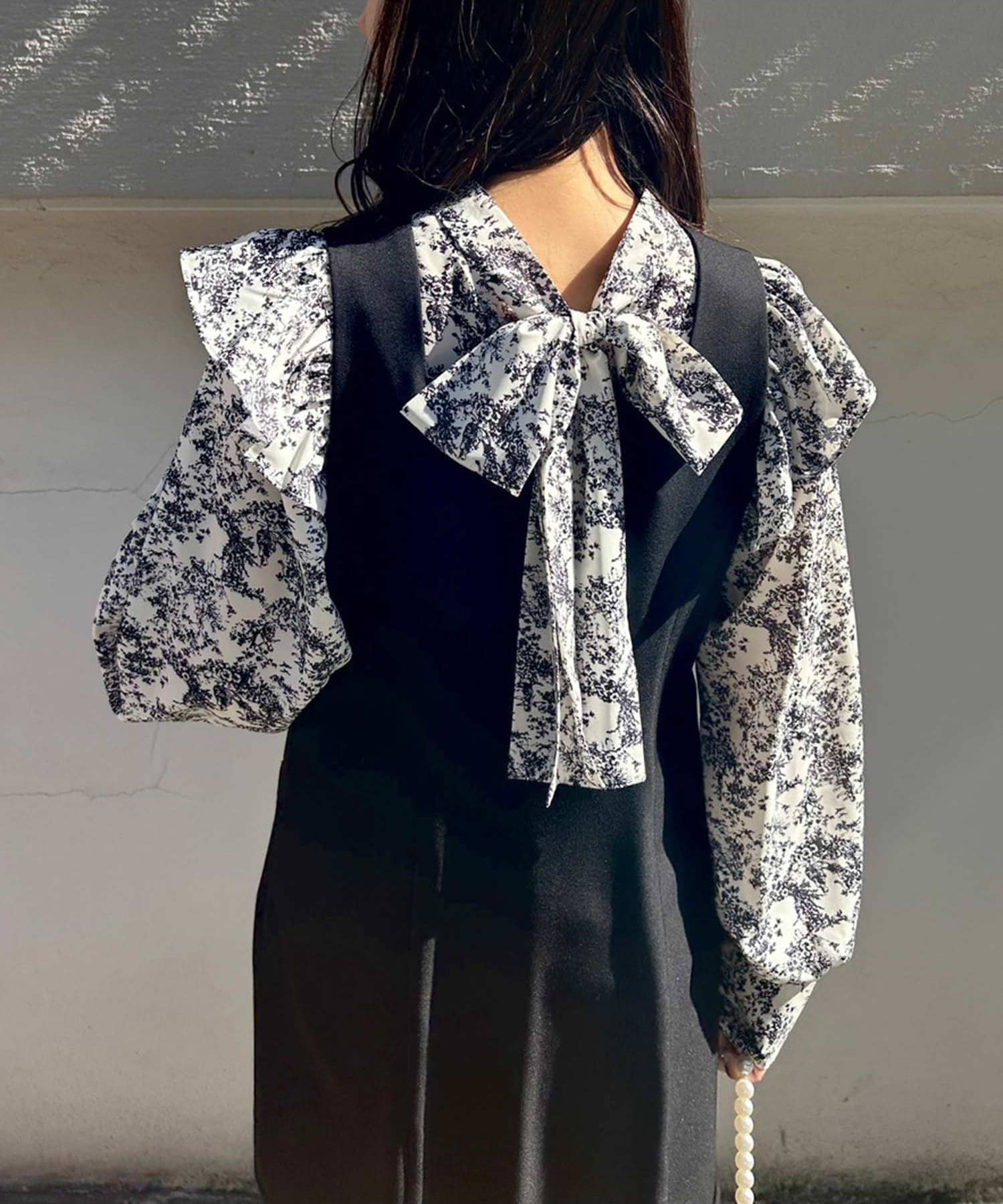 直売値下 GHOSPELL / Wavey Tie Dye Ruffle Top レディース 