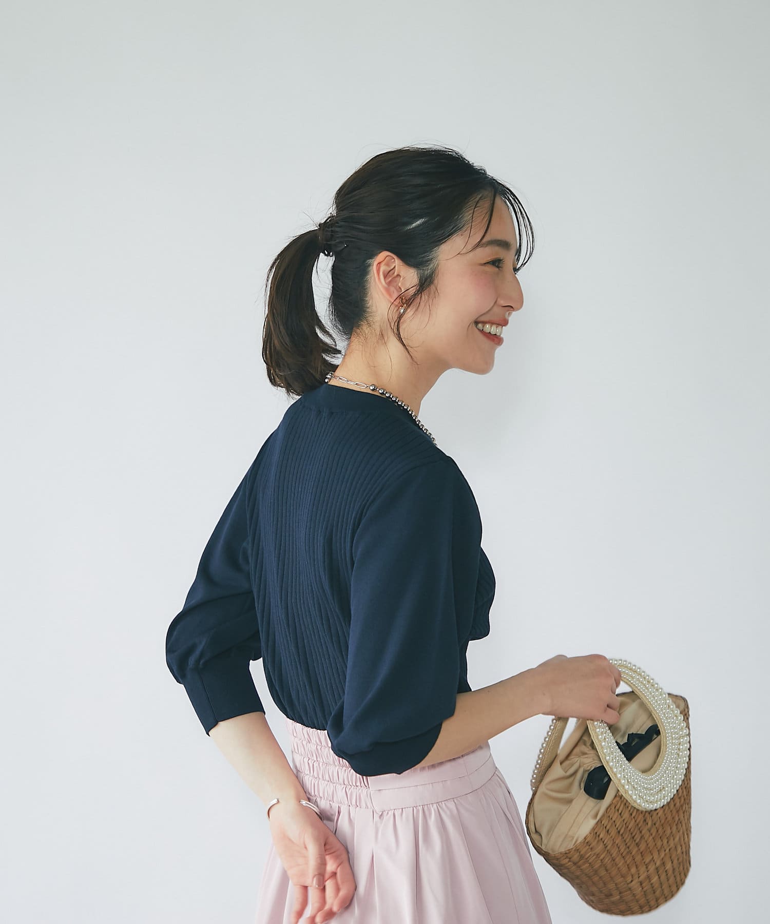 スリットショルダーニット | La boutique BonBon(ラブティックボンボン 