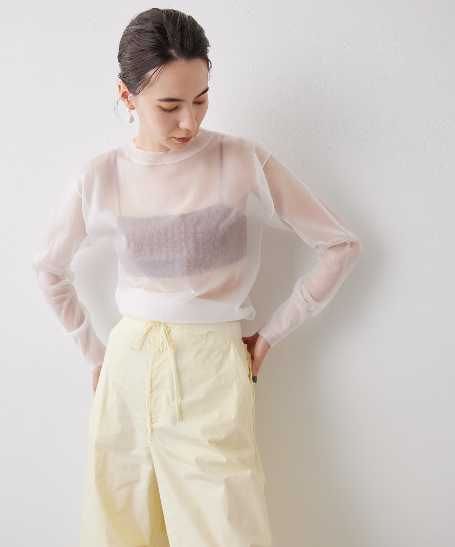 Ameri VINTAGE　BALLOON SLEEVE KNIT TOPアメリヴィンテージ