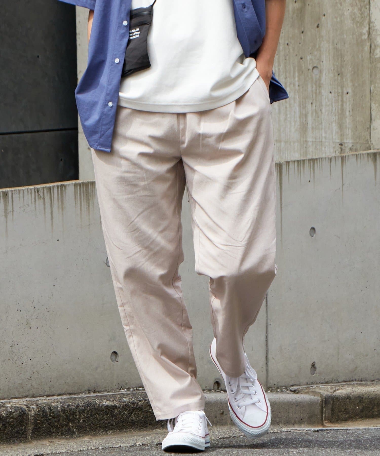 OUTLET(アウトレット) 【CIAOPANIC TYPY】【藤原丈一郎さん着用】麻混イージーパンツ