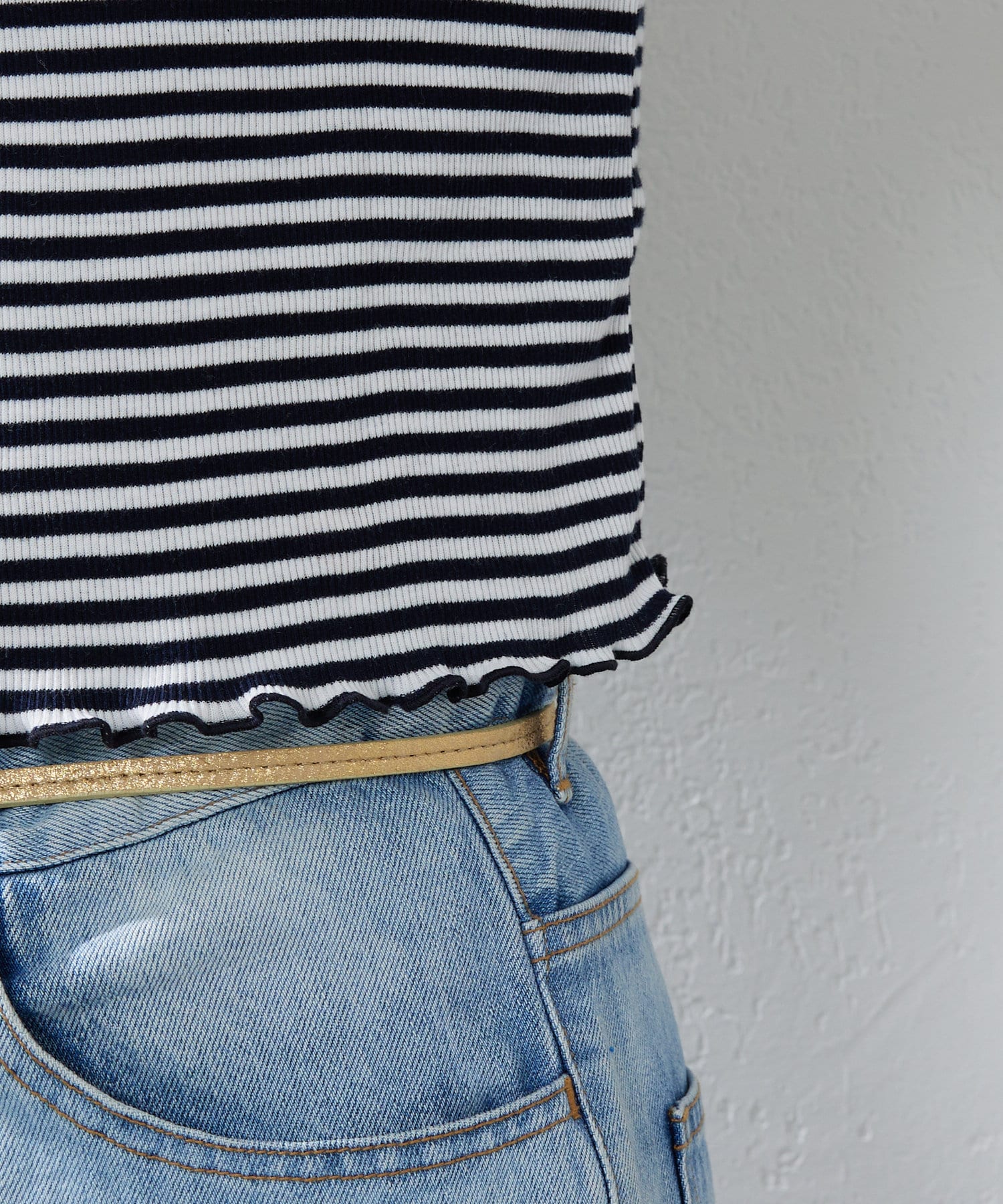 OUTLET(アウトレット) 【SHENERY】2WAYテレコボーダーパフTEE