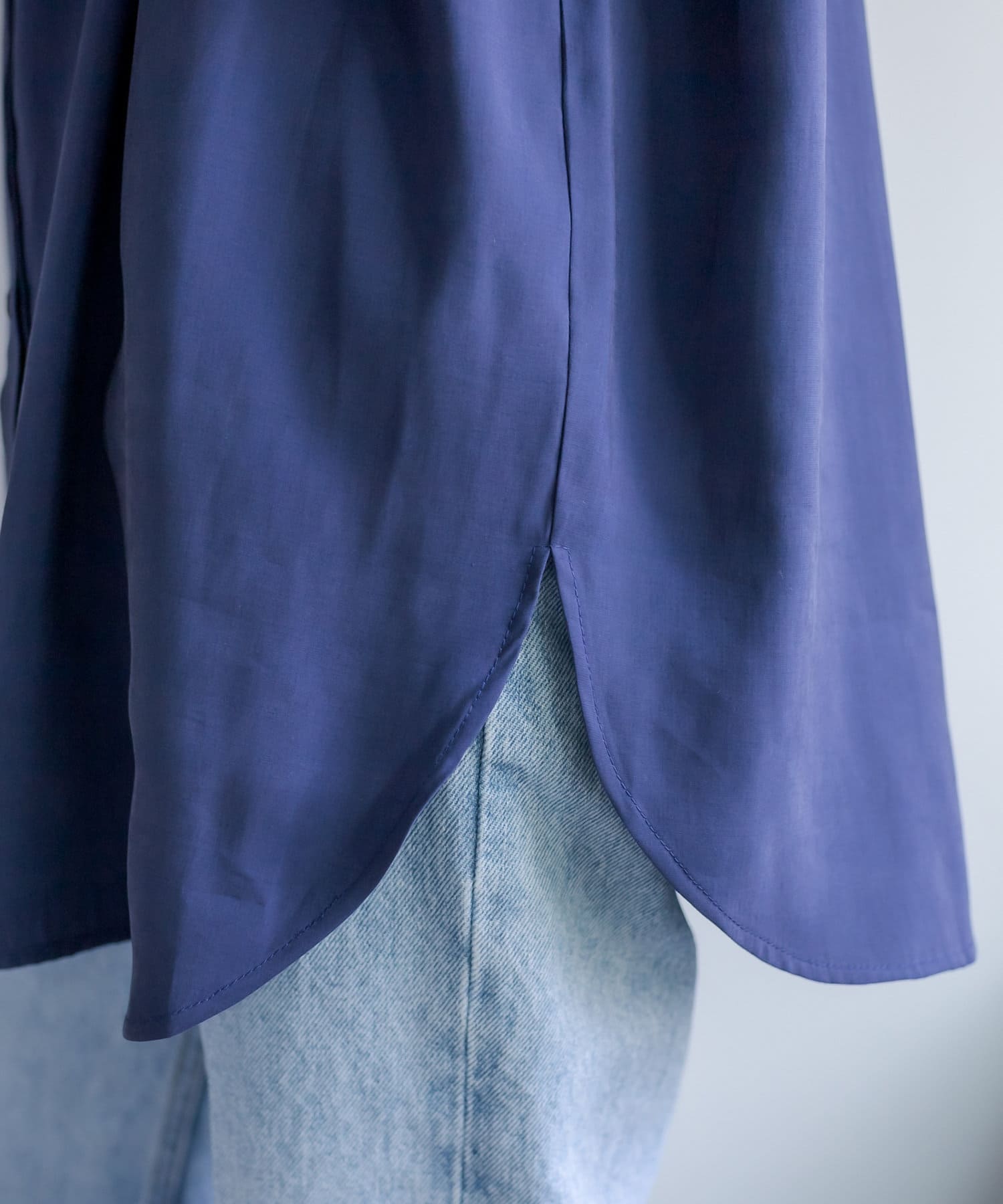 OUTLET(アウトレット) 【mystic】テンセルライク肩あきシャツ