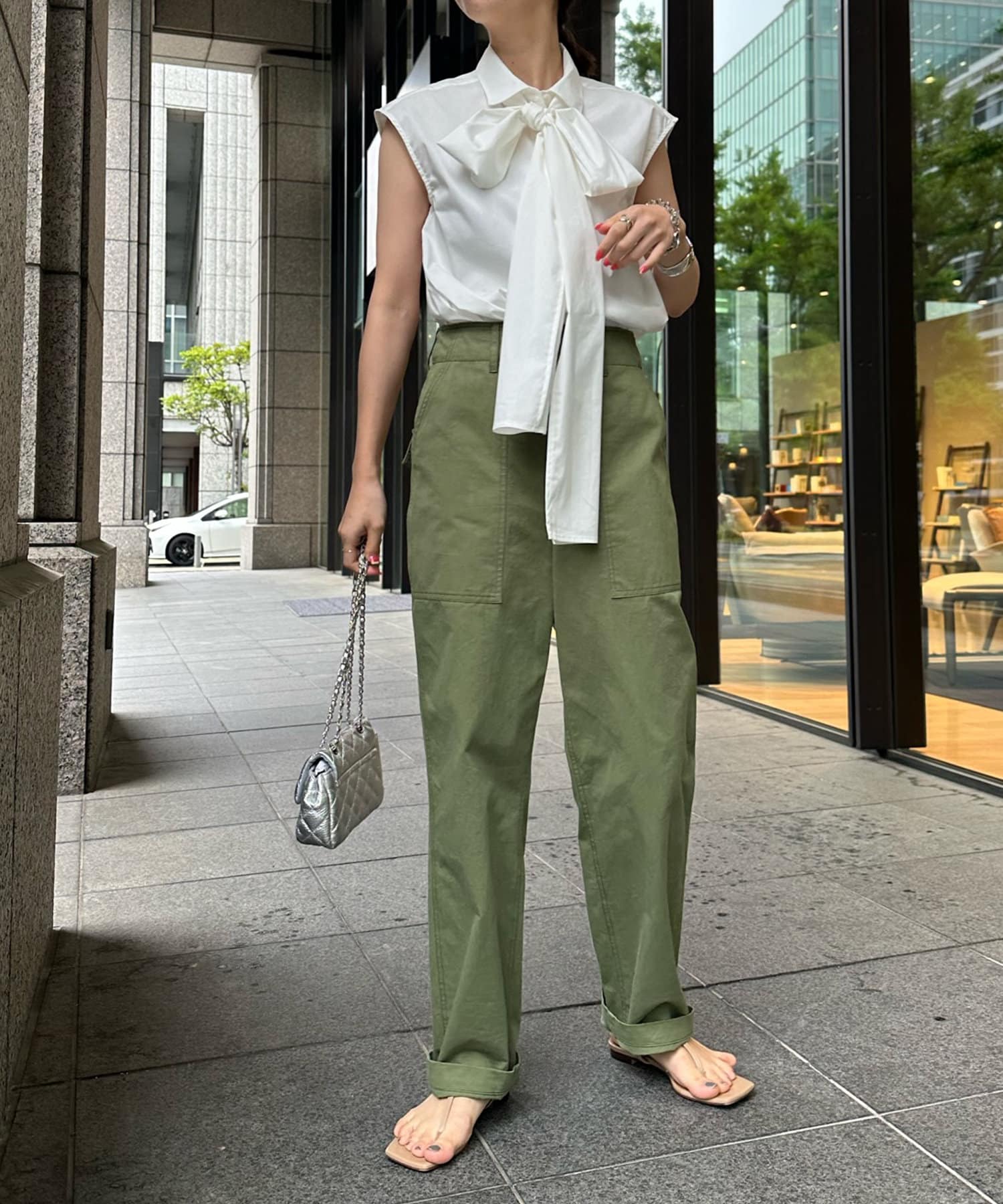 DouDou ノースリーブシャツ タックノースリーブ | DOUDOU(ドゥドゥ)レディース | PAL CLOSET