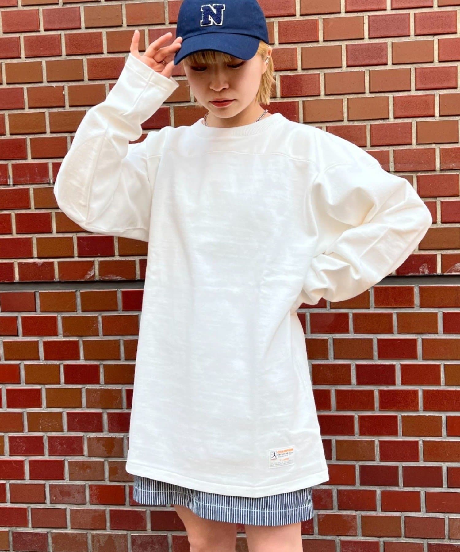 CIAOPANIC(チャオパニック) 【Champion/チャンピオン】LONG SLEEVE FOOTBALL T