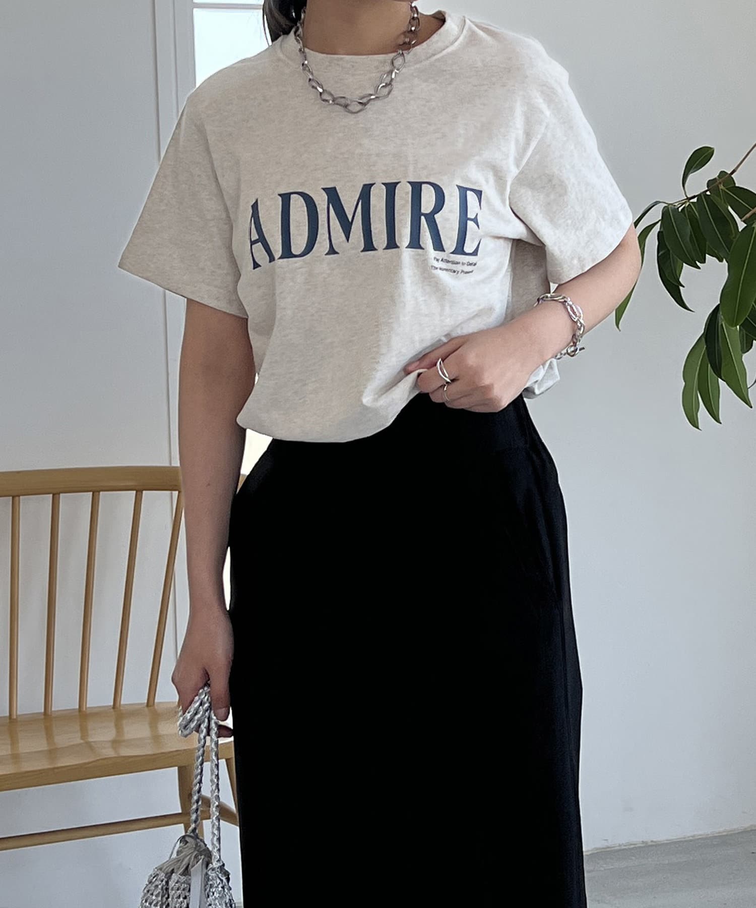 un dix cors(アンディコール) ADMIREロゴプリントT