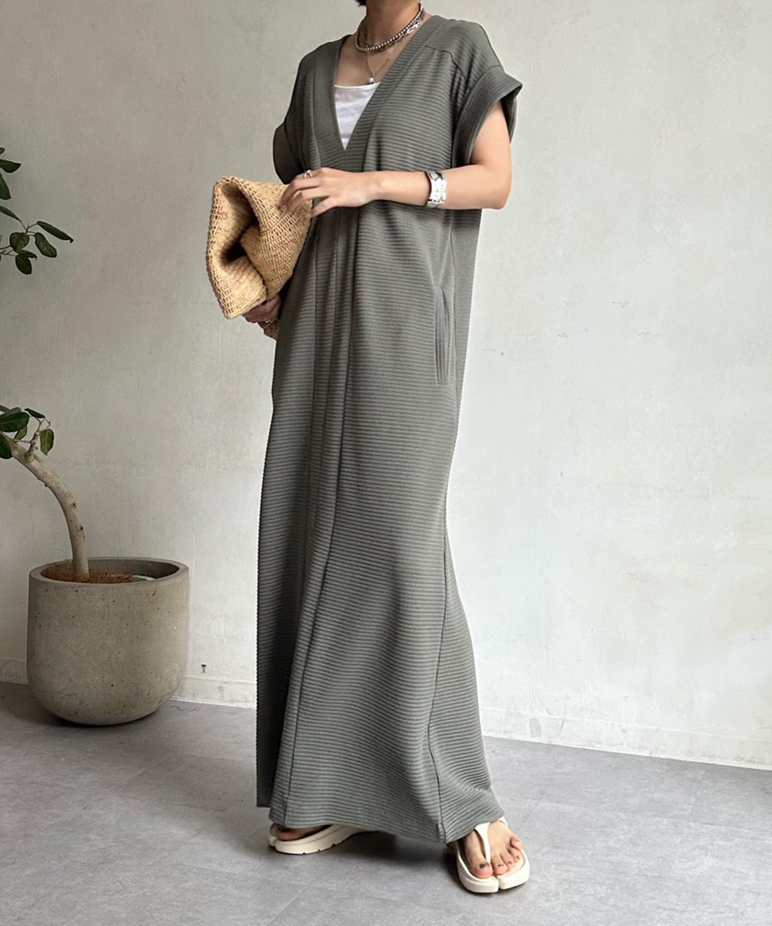 DOUDOU(ドゥドゥ) 【AgAwd/アガウド】プラケットワンピース