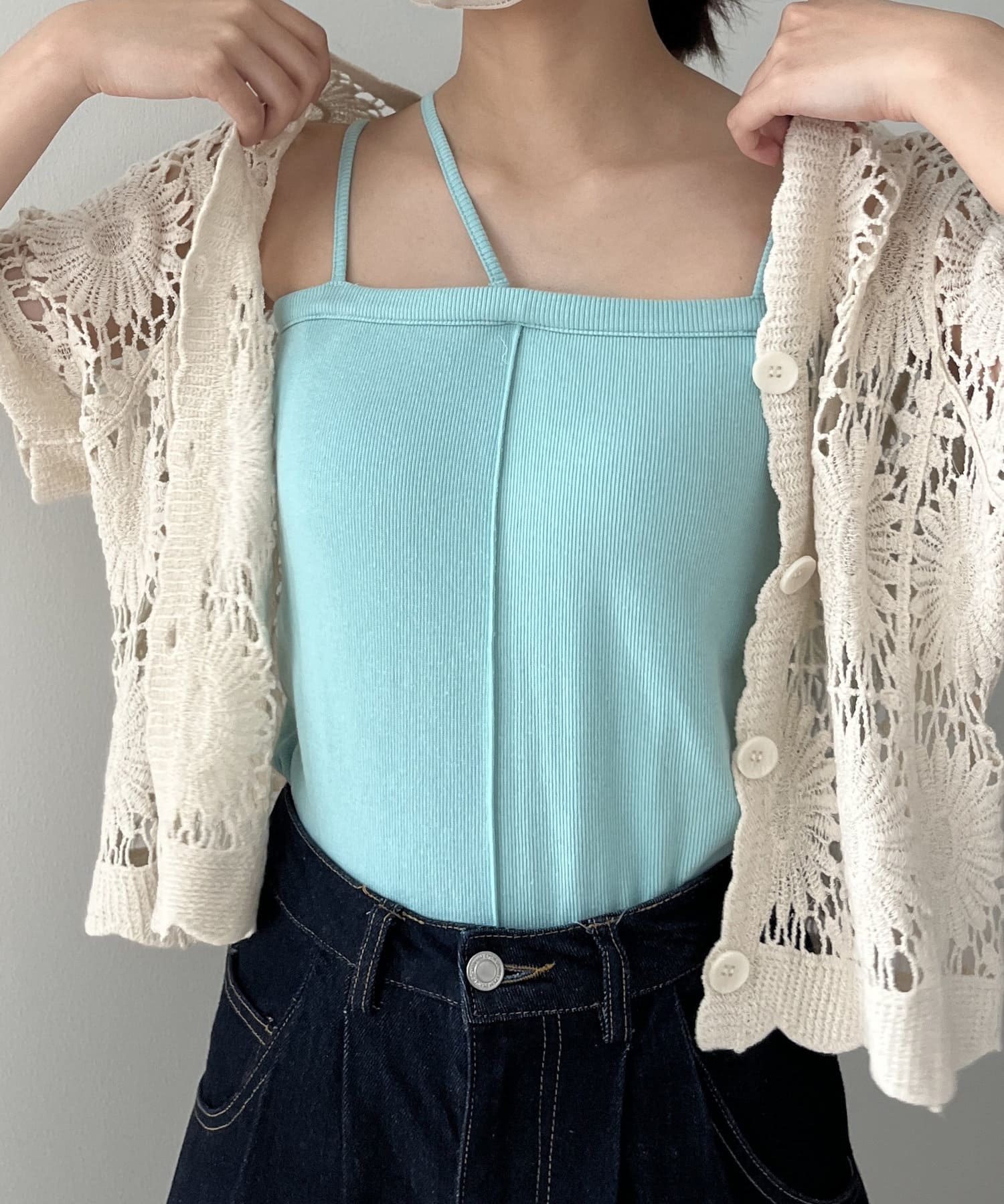 CPCM(シーピーシーエム) カップ付きanywayキャミインナー