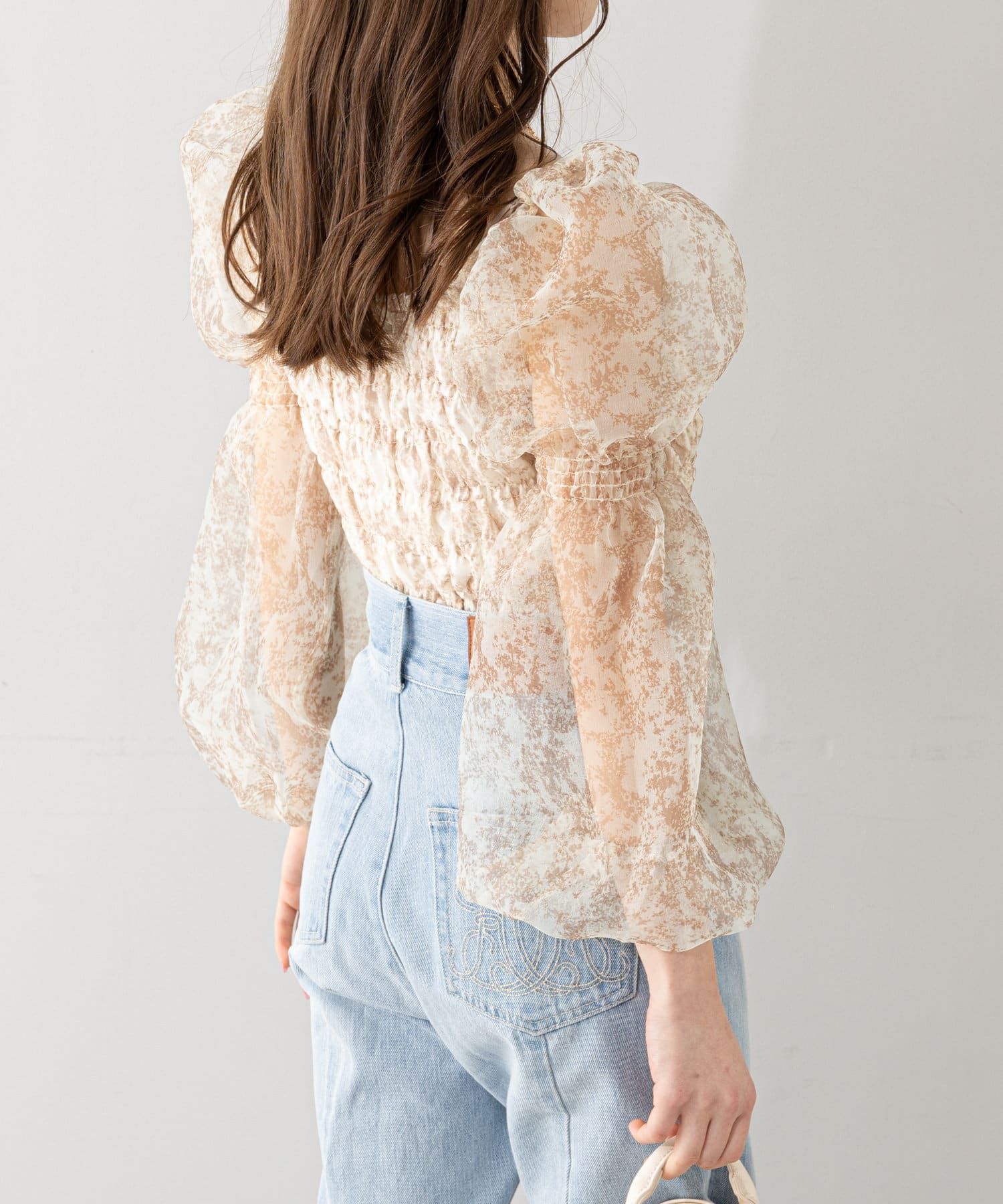 極美品✨SCYE Drawer別注 ピコフリルブラウス バンドカラー シャツ 白 極美品✨SCYE Drawer別注 ピコフリルブラウス バンドカラー