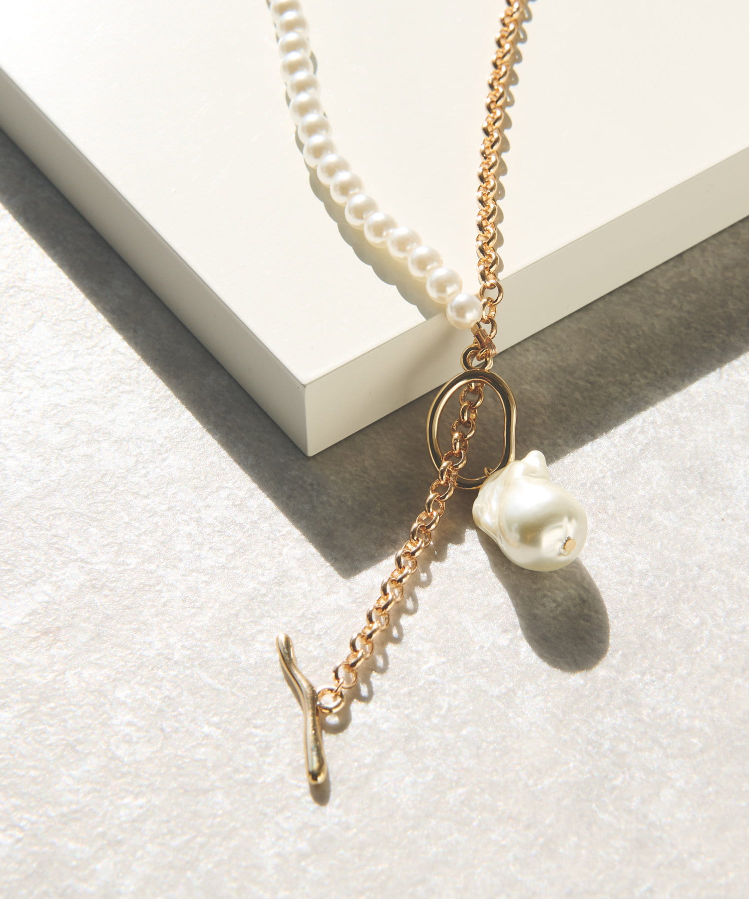 un dix cors(アンディコール) 《予約》GOLDY（ゴールディ）パールチェーンマントルネックレス