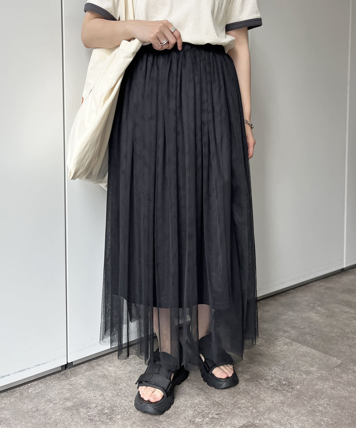 チュールフレアスカート CPCM(シーピーシーエム)レディース PAL CLOSET(パルクローゼット) パルグループ公式ファッション通販サイト ★夏物最終処分★チュール★フレアースカート★Lサイズ★