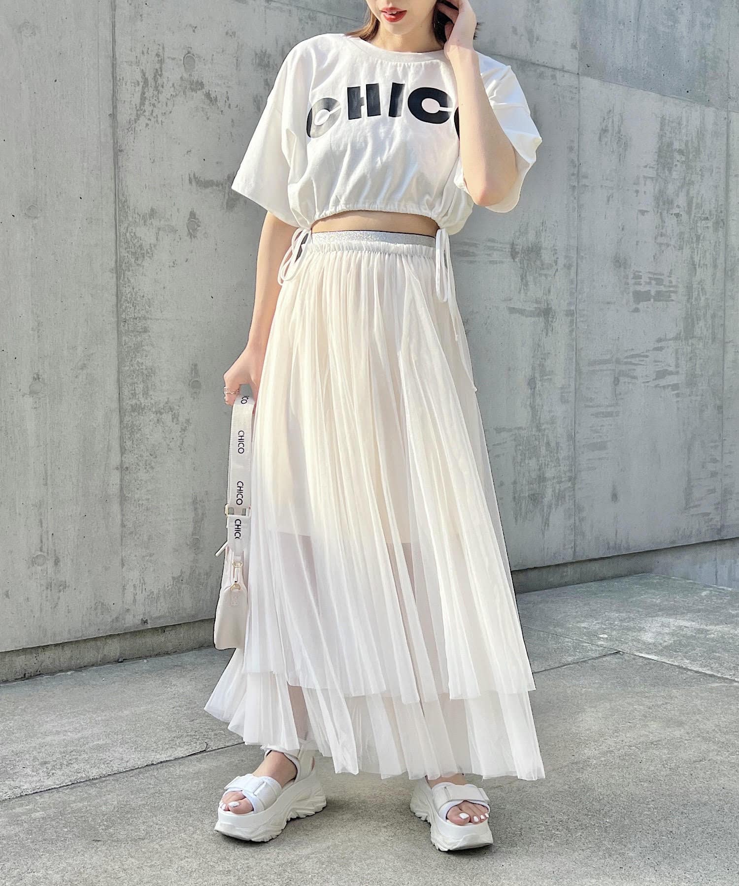 snidel 美品 2wayボリュームチュールスカート - ロングスカート