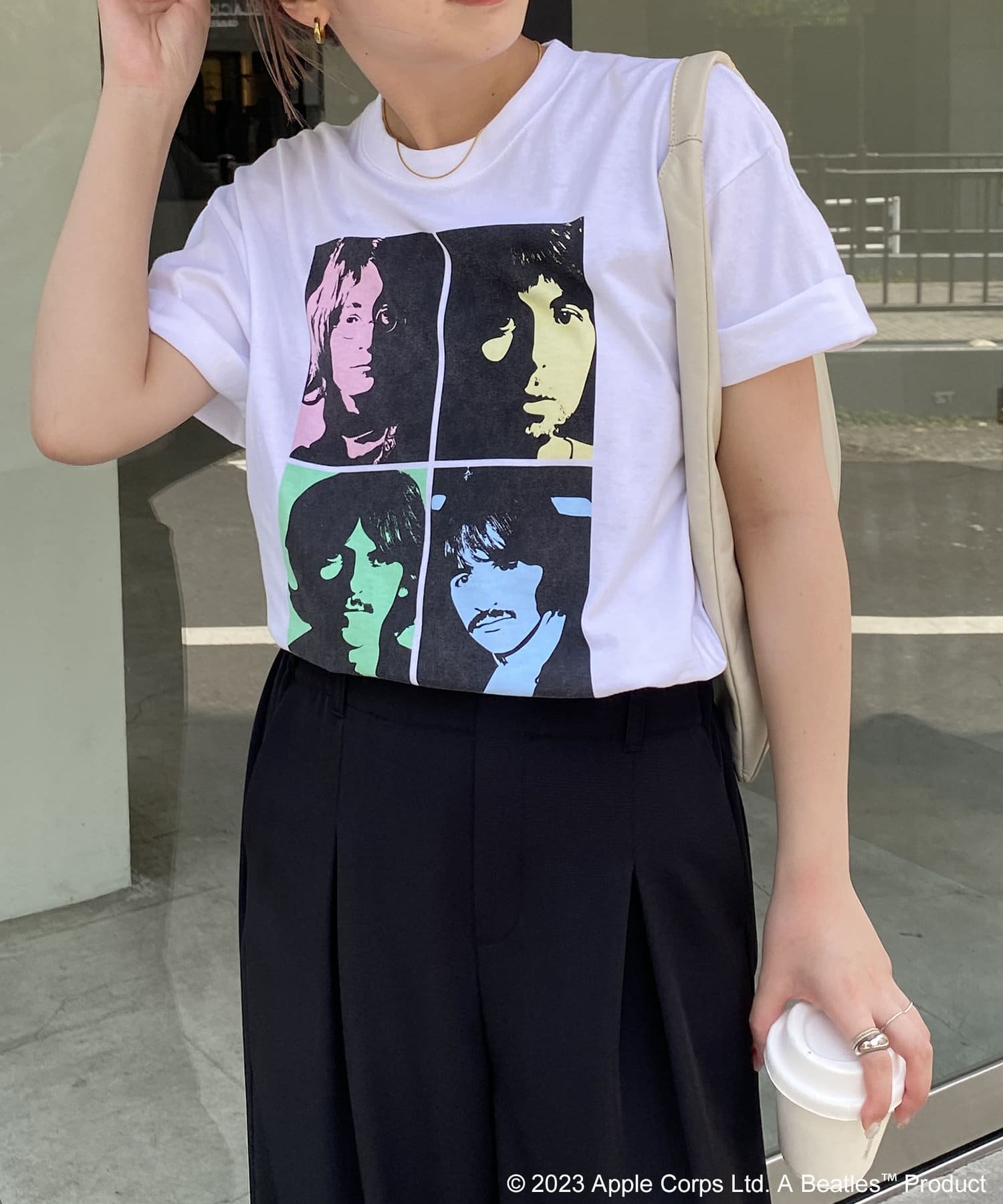 GOOD ROCK SPEED〉BEATLESパネルTシャツ | CAPRICIEUX LE'MAGE(カプリ