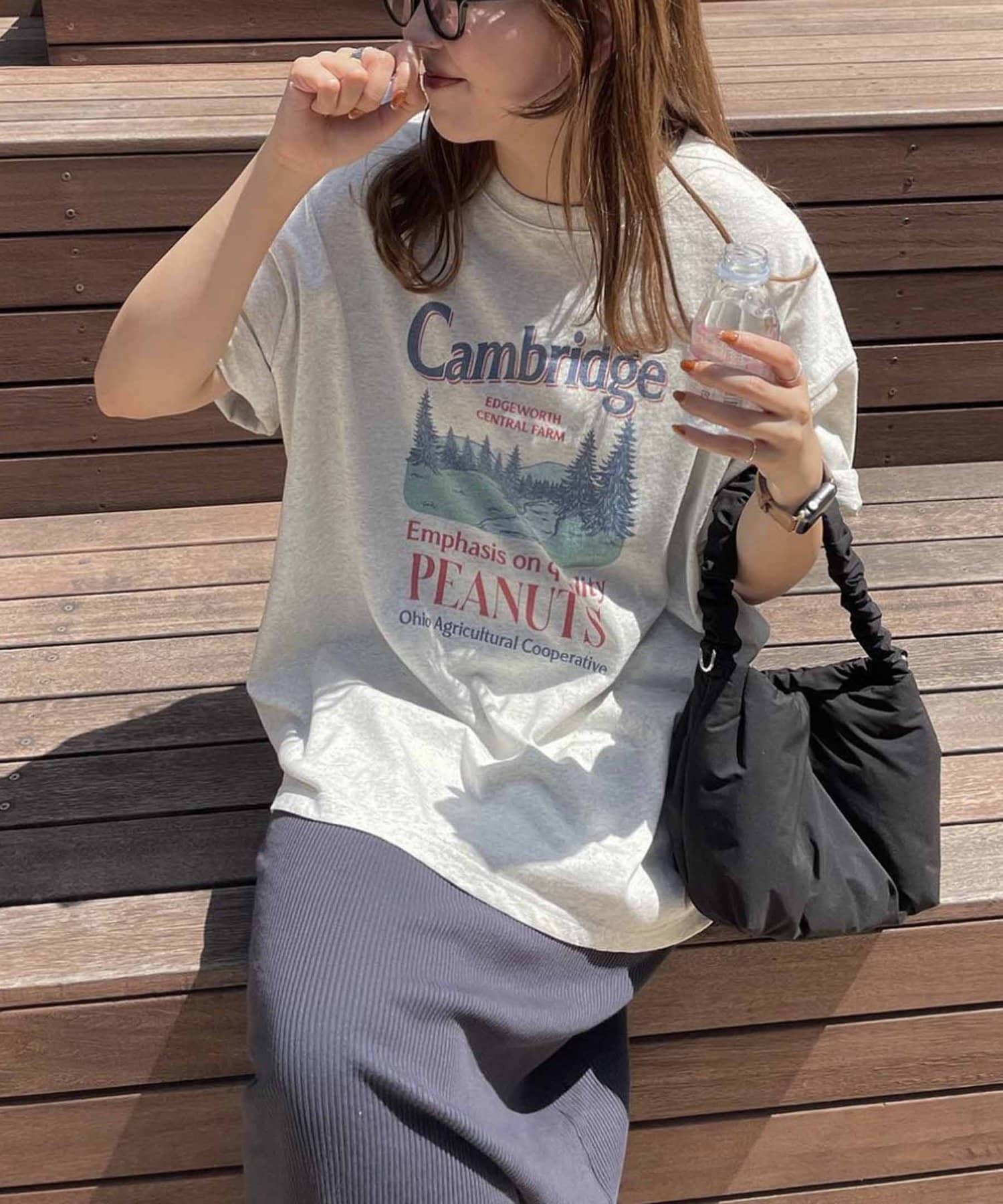 DISCOAT(ディスコート) 【HITアイテム】CamBridgeスーベニアビッグTシャツ≪ユニセックス≫