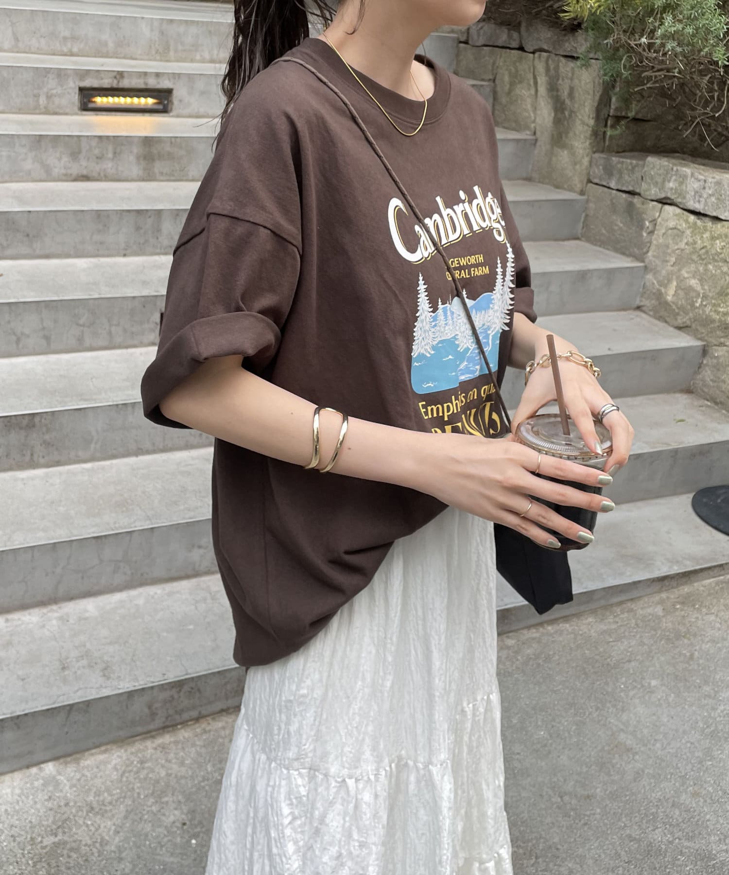 Discoat(ディスコート) 【ユニセックス】CamBridgeスーベニアビッグTシャツ