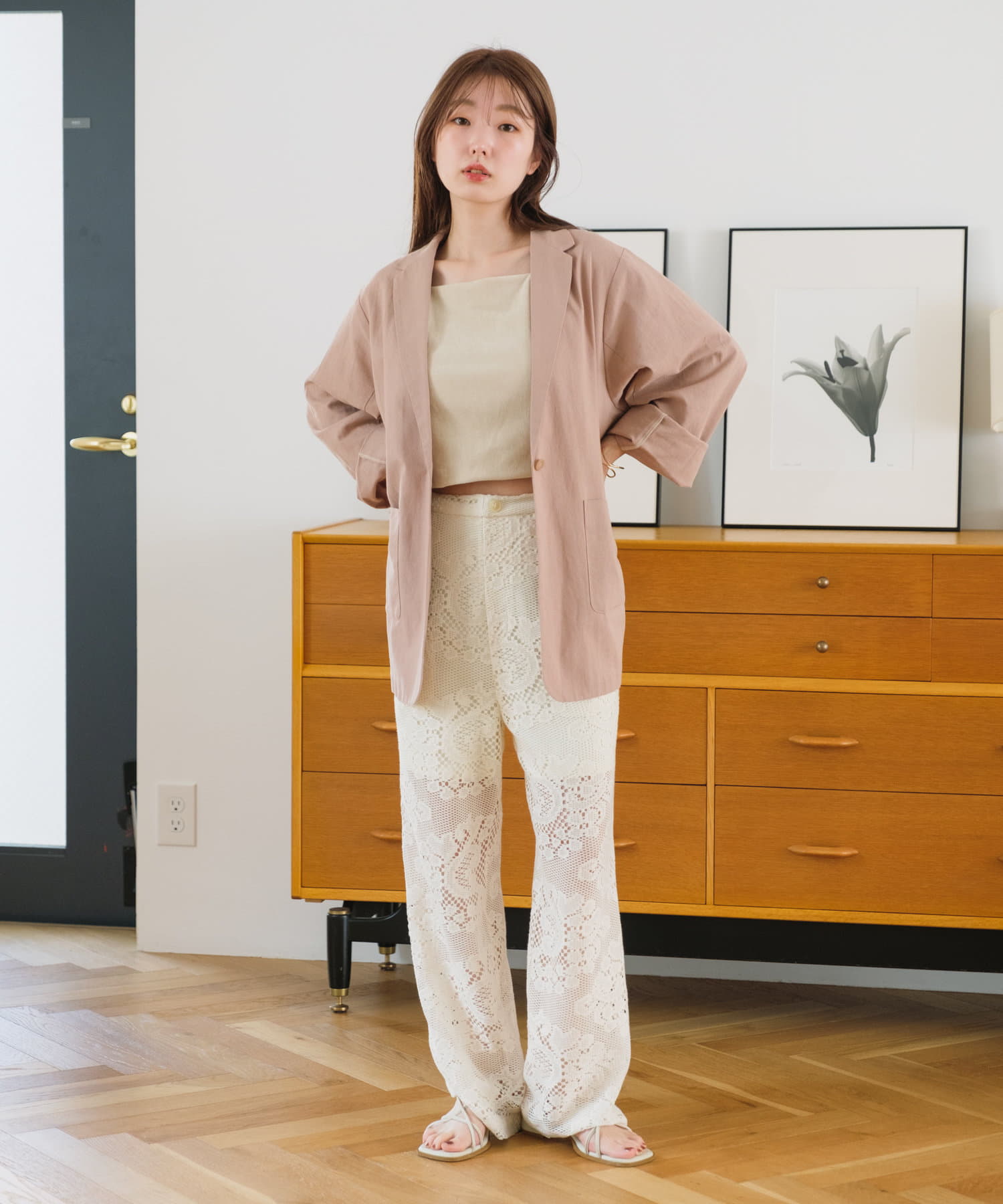 【スタッフリアルバイ4位/サイズ展開あり】レースパンツ | Kastane 