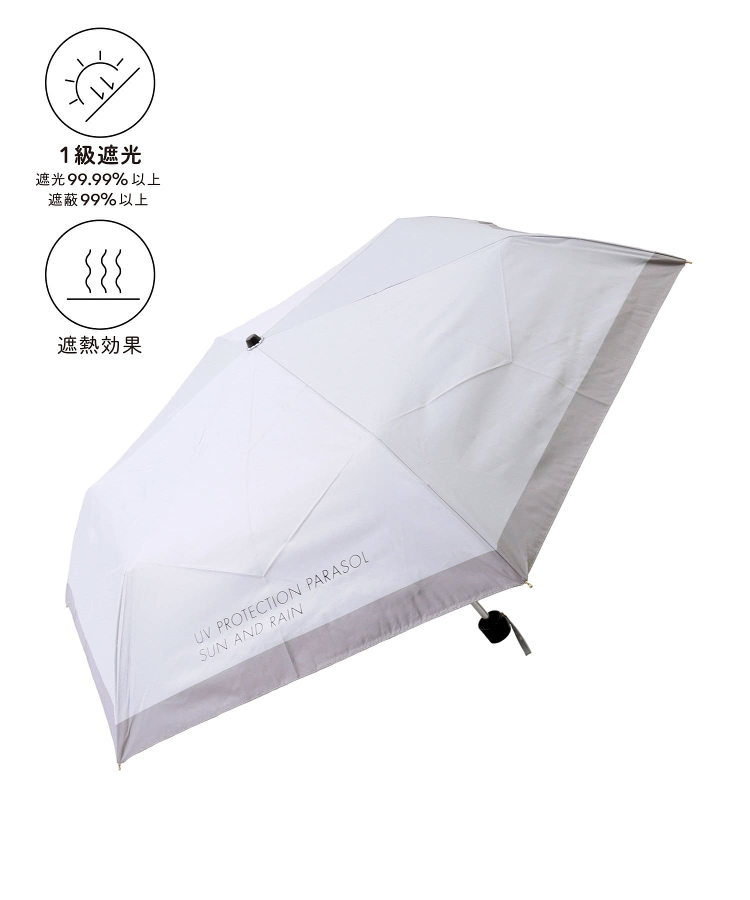3COINS(スリーコインズ) 晴雨兼用折傘ロゴバイカラー