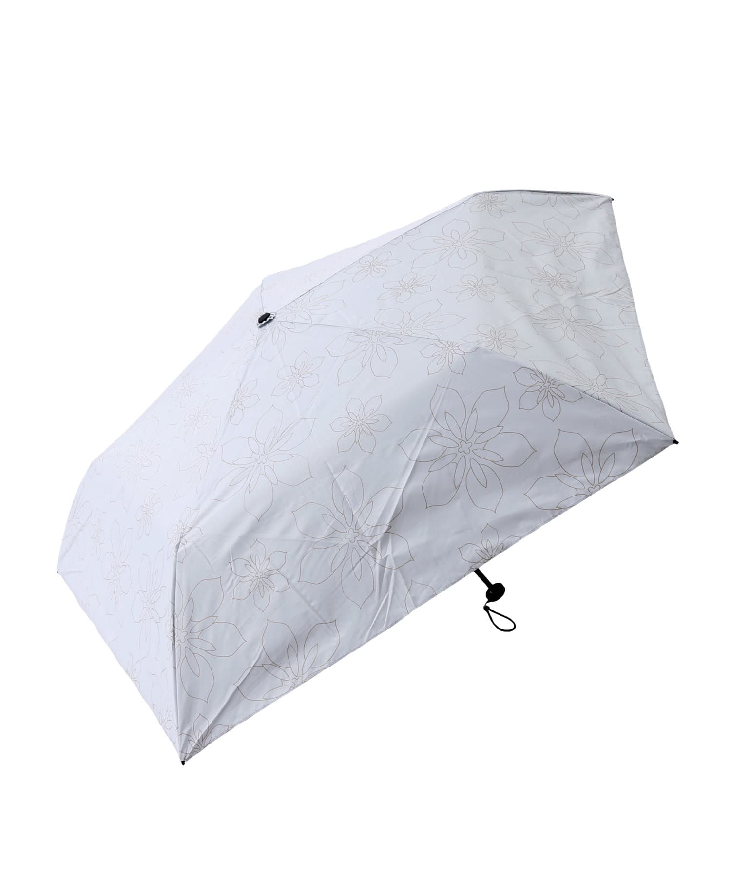 3COINS(スリーコインズ) 晴雨兼用軽量折傘フラワー