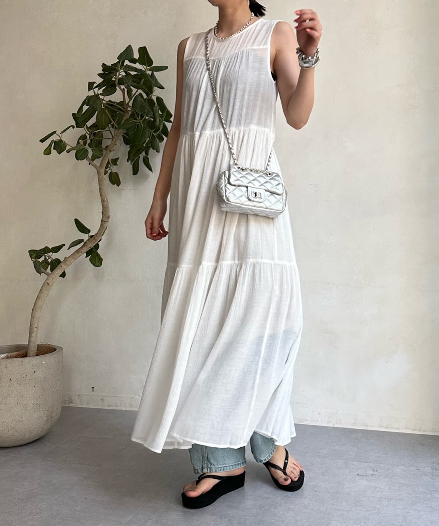 WEB限定】ティアードノースリワンピース | DOUDOU(ドゥドゥ