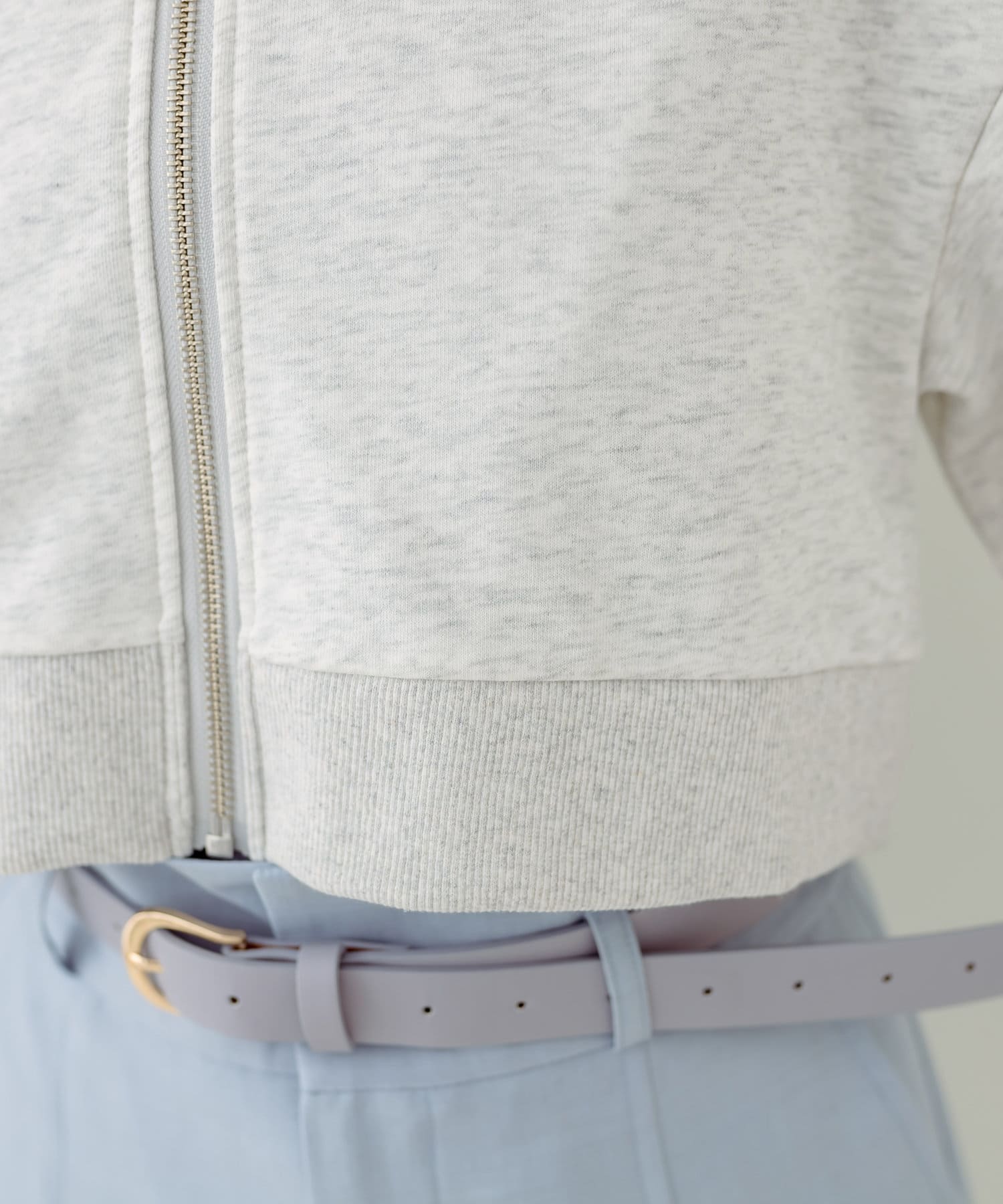 OLIVE des OLIVE(オリーブ デ オリーブ) セーラーカラージップアップスウェット