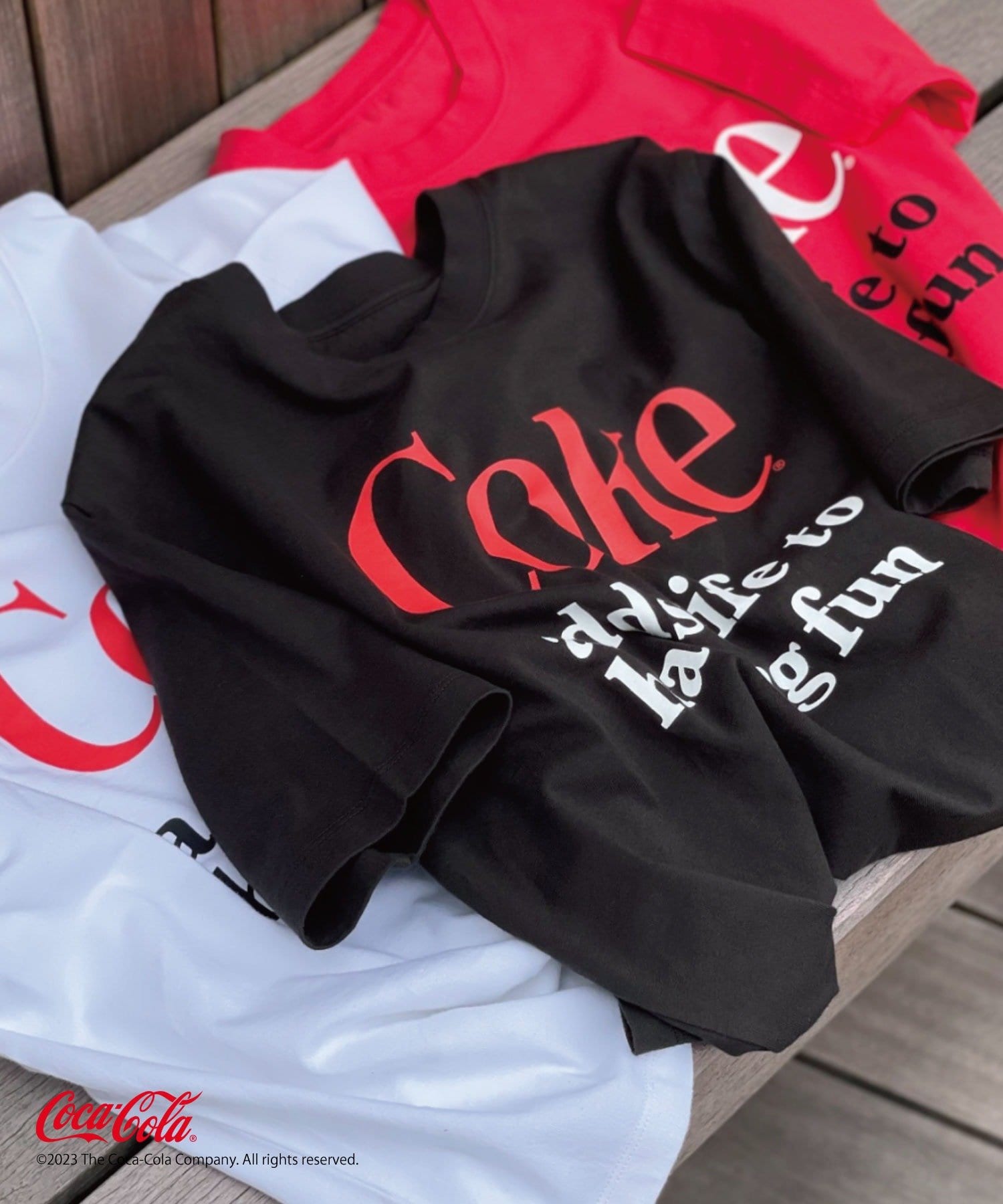 Coca-Cola/コカ・コーラ】CokeロゴTシャツ | CIAOPANIC(チャオパニック