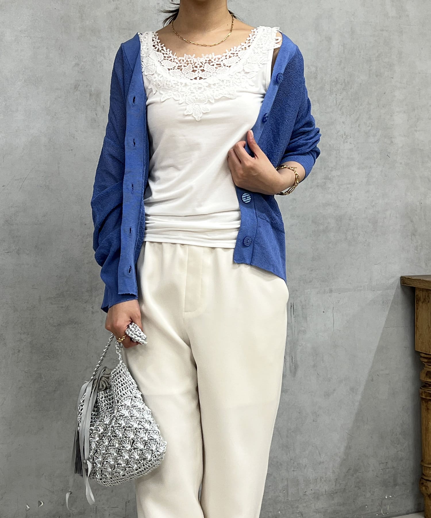 un dix cors(アンディコール) 2WAYレースタンクトップ