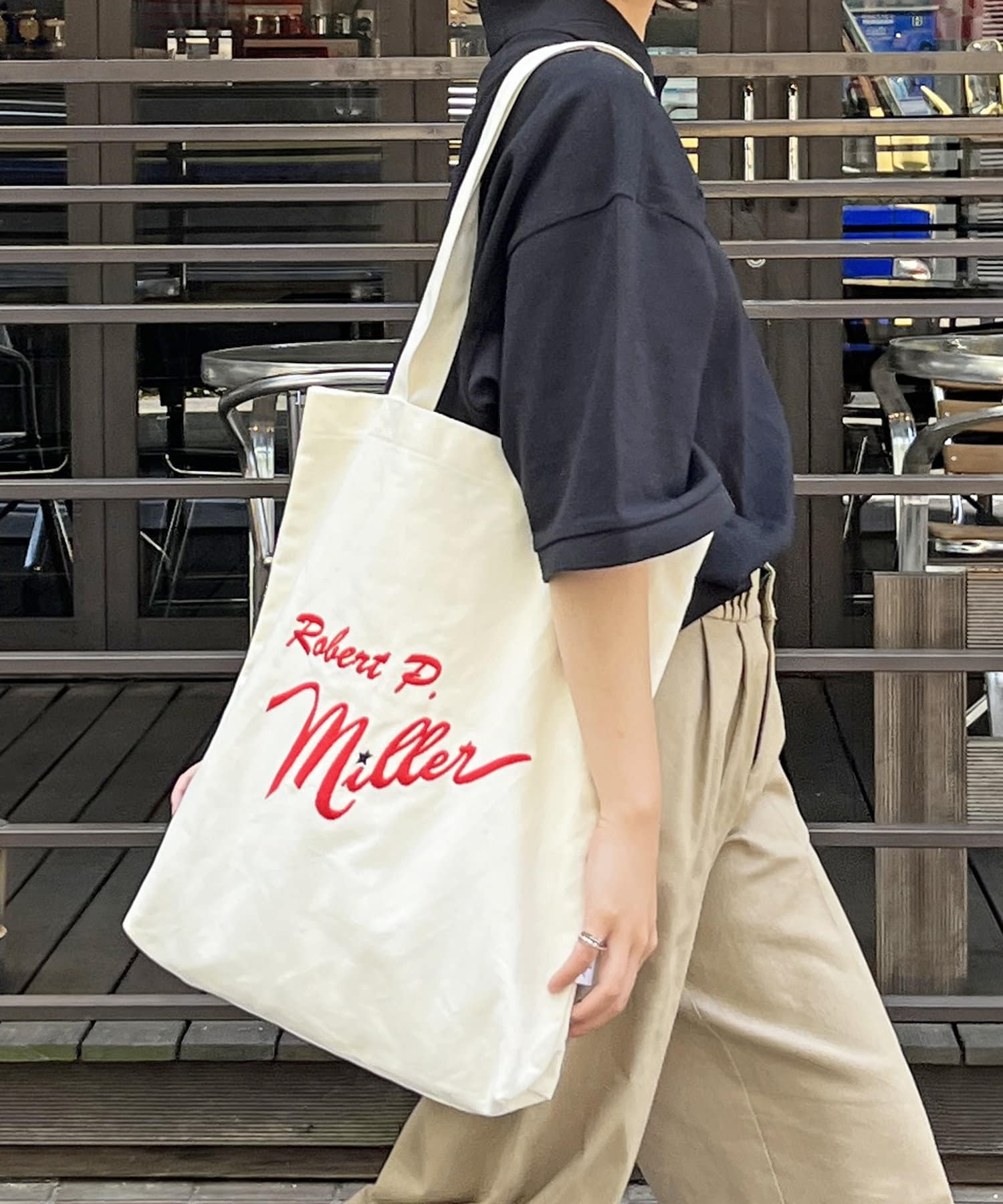 Robert P.Miller】ロゴ刺繍トートバッグ | CPCM(シーピーシーエム