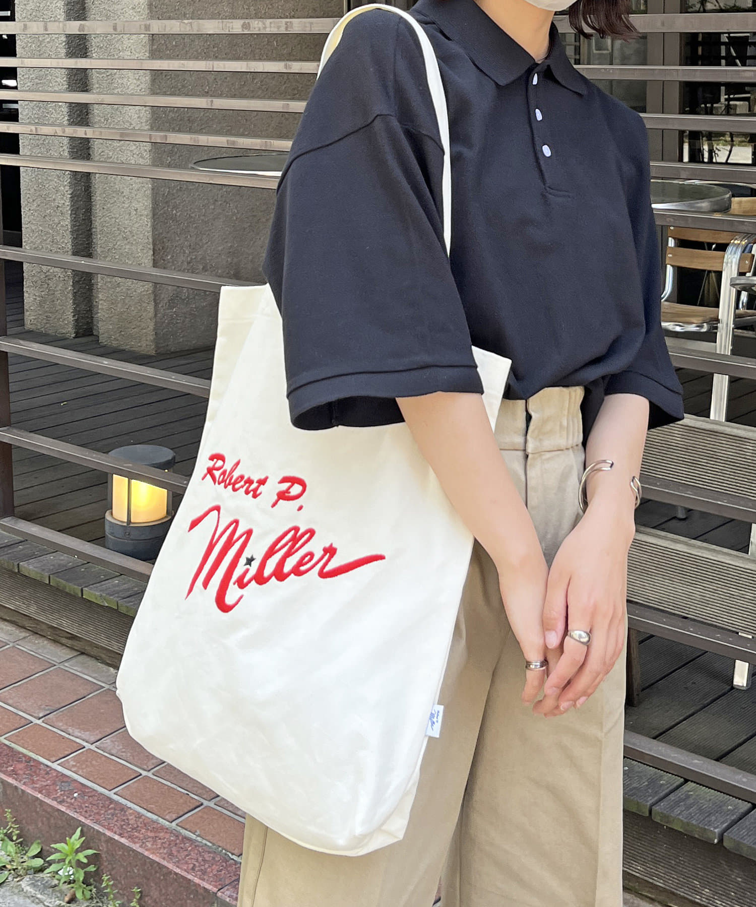 Robert P.Miller】ロゴ刺繍トートバッグ | CPCM(シーピーシーエム