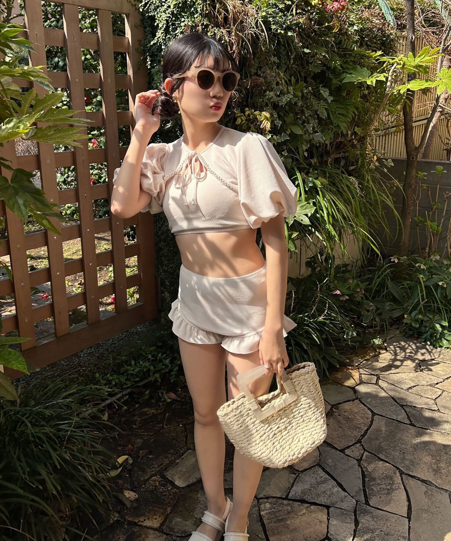 NICE CLAUP] パールボレロセットswimwear | kensysgas.com