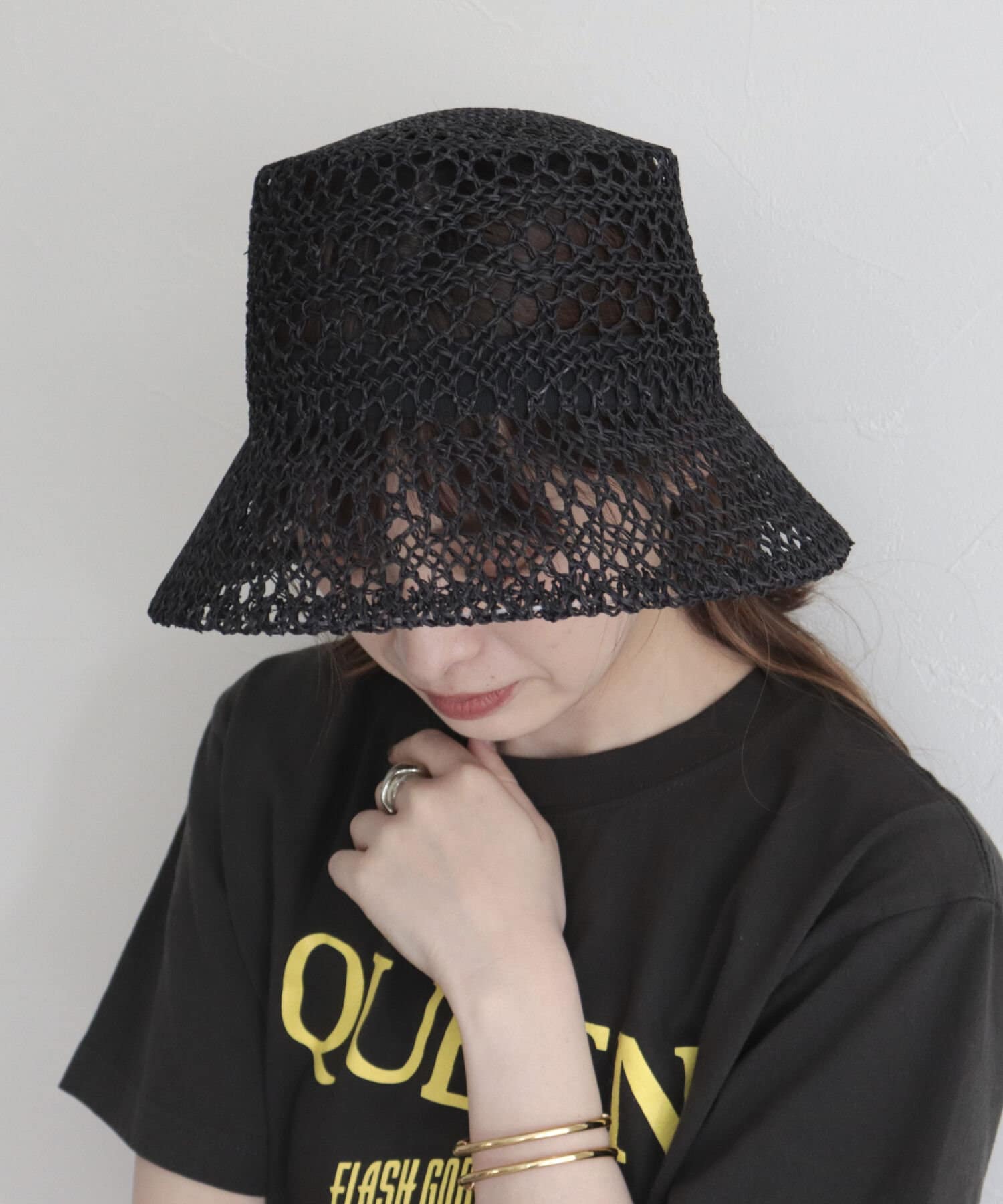 FREDY & GLOSTER(フレディ アンド グロスター) 【CONTROL FREAK/コントロールフリーク】透かし編みバケットハット