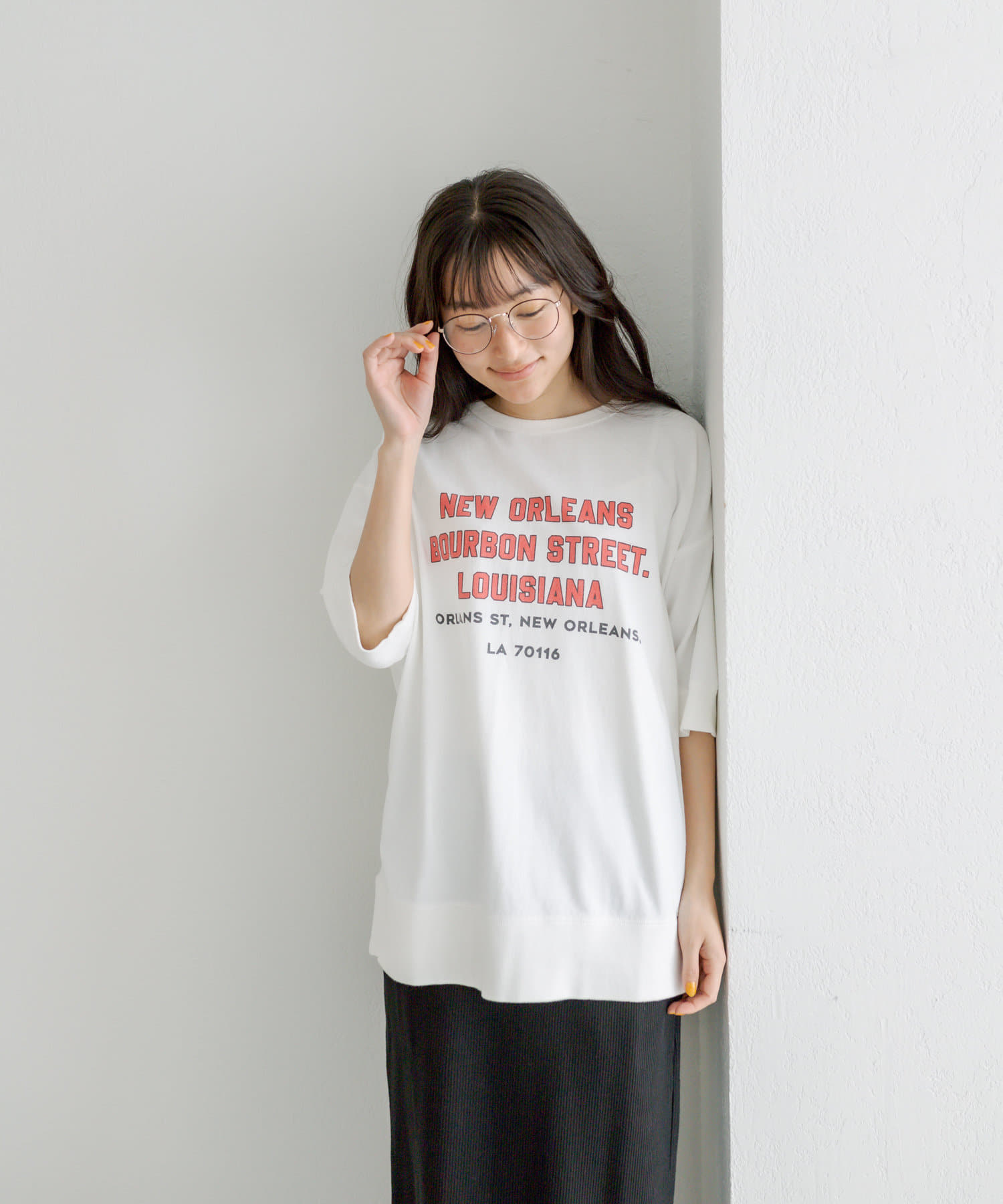 ロゴプリントビッグ Tシャツ | pual ce cin(ピュアルセシン)レディース